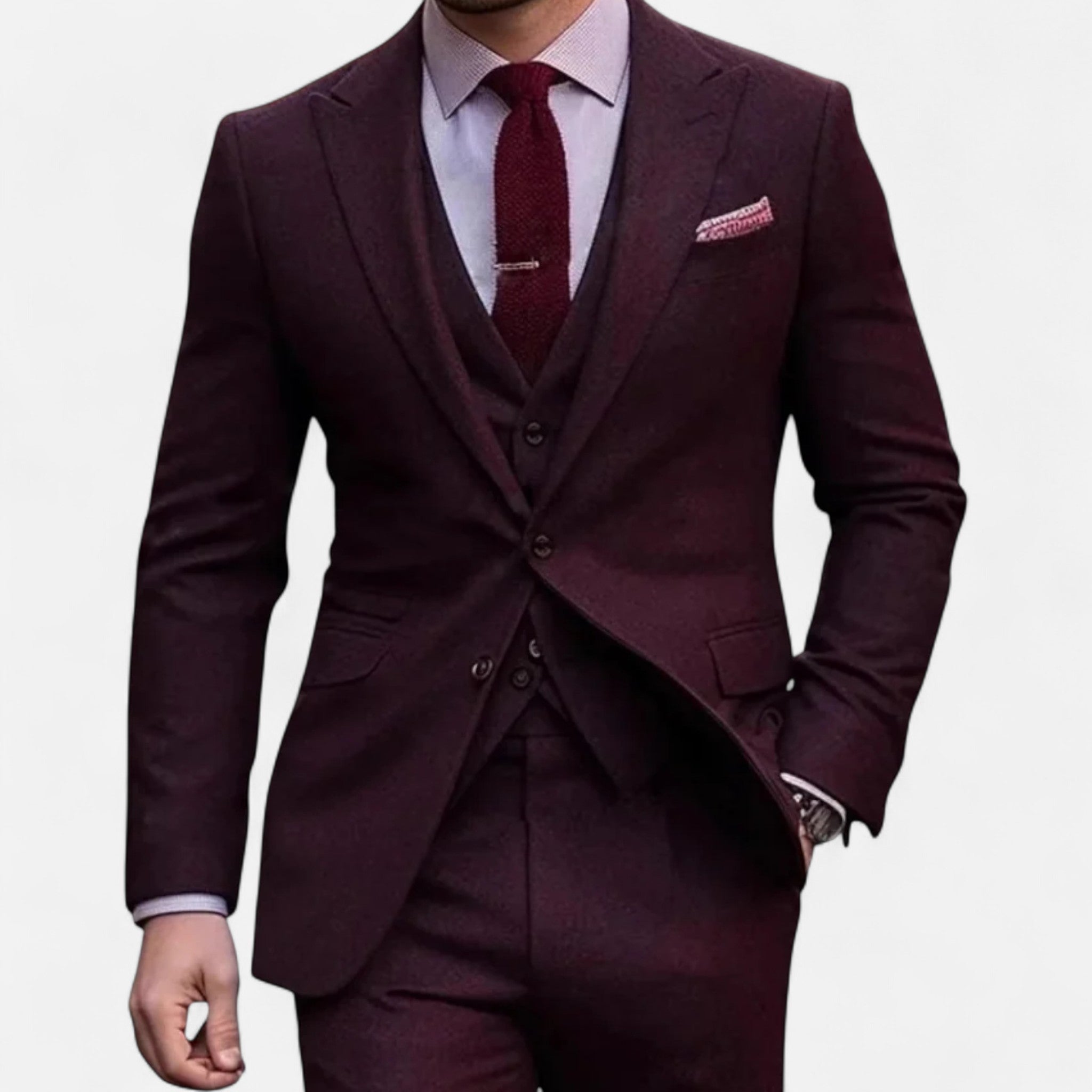 Veloire | Costume Homme Trois Pièces – Élégance Aristocratique Ajustée