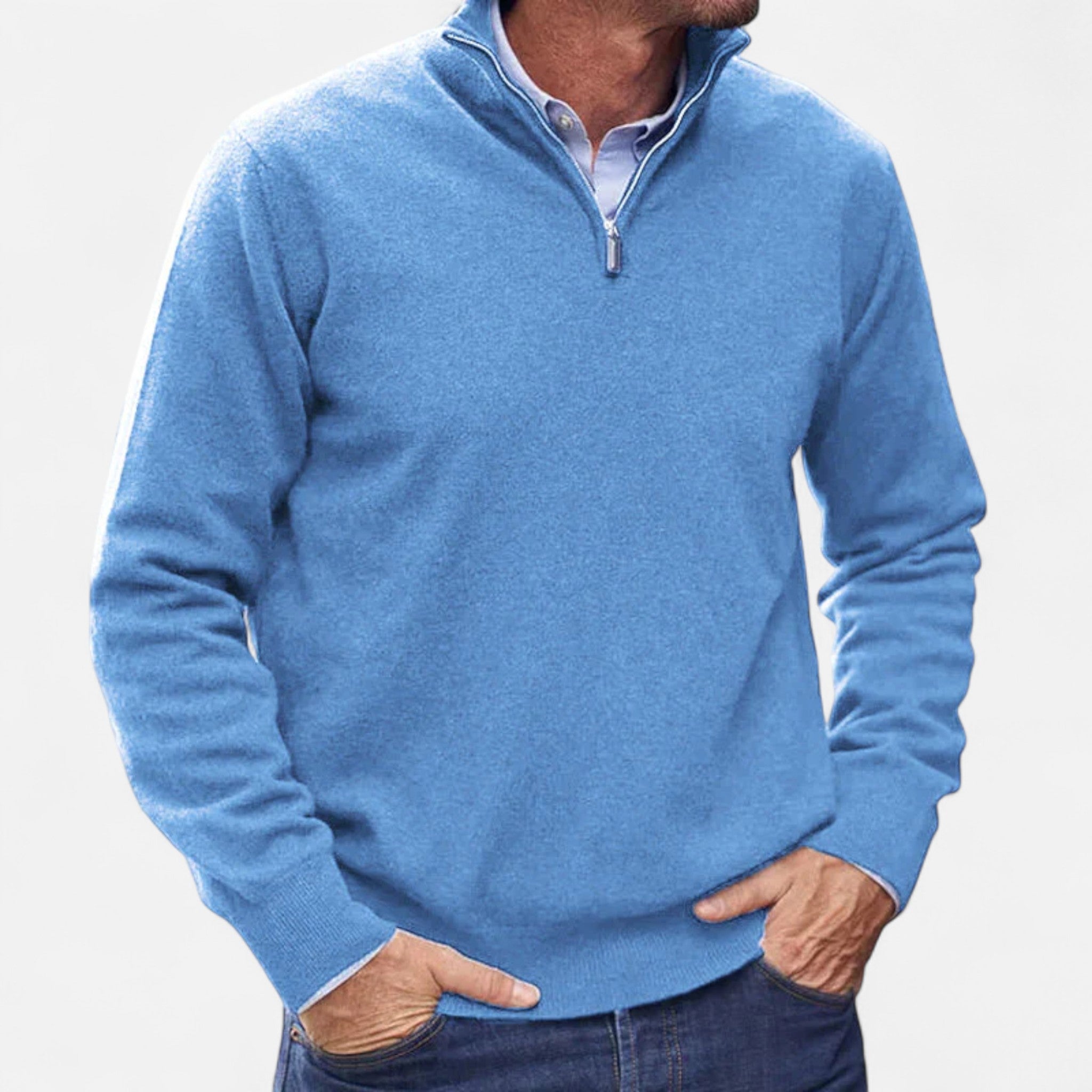 Veloire | Pull Homme à Fermeture Éclair – Élégance Raffinée