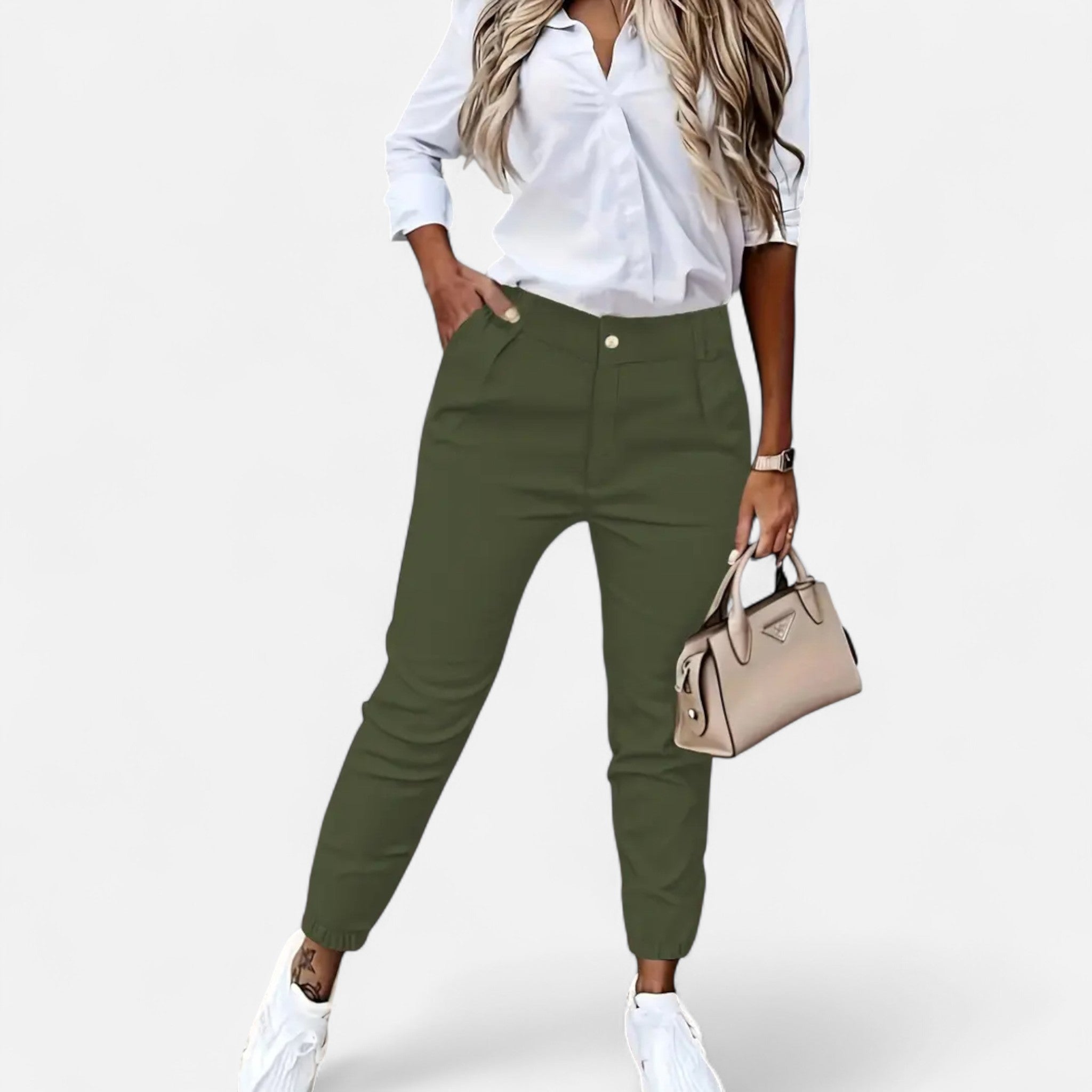 Veloire | Pantalon Femme – Élégance Taille Haute Coupe Ajustée