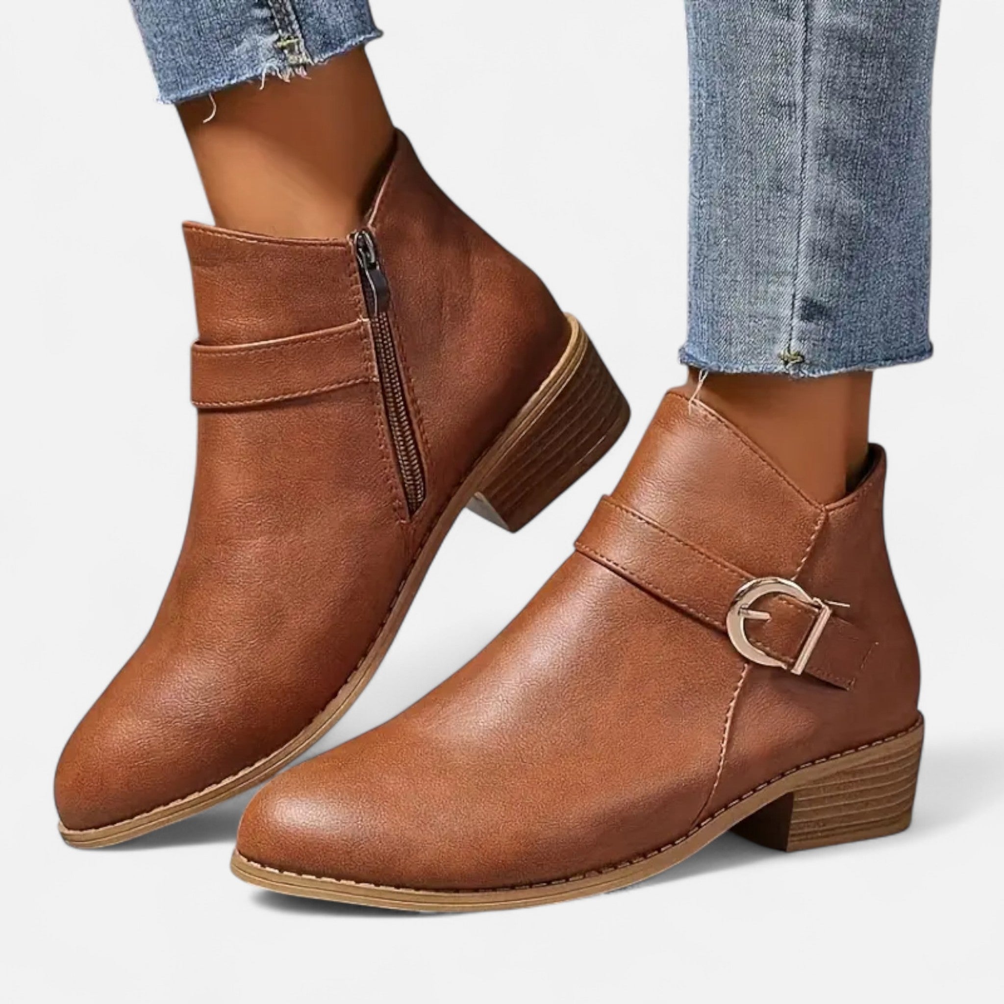 Veloire | Bottines Femme – Élégance à Bout Pointu et Boucle Raffinée