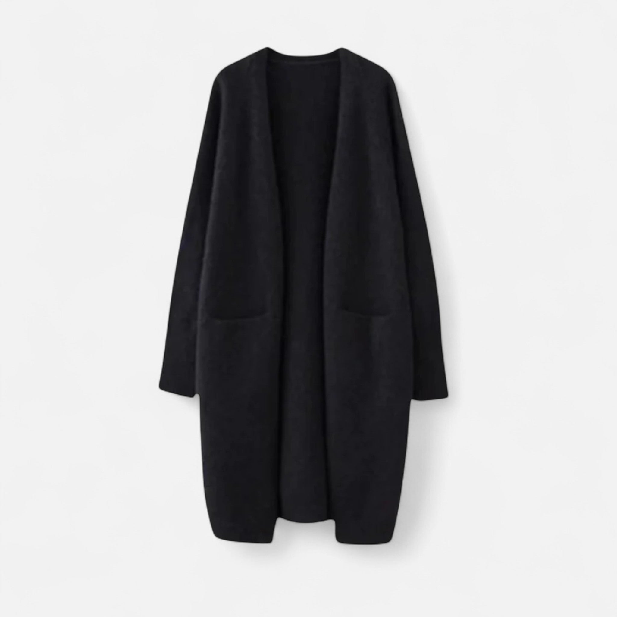 Veloire | Cardigan Ouvert Femme – Silhouette Longue et Intemporelle