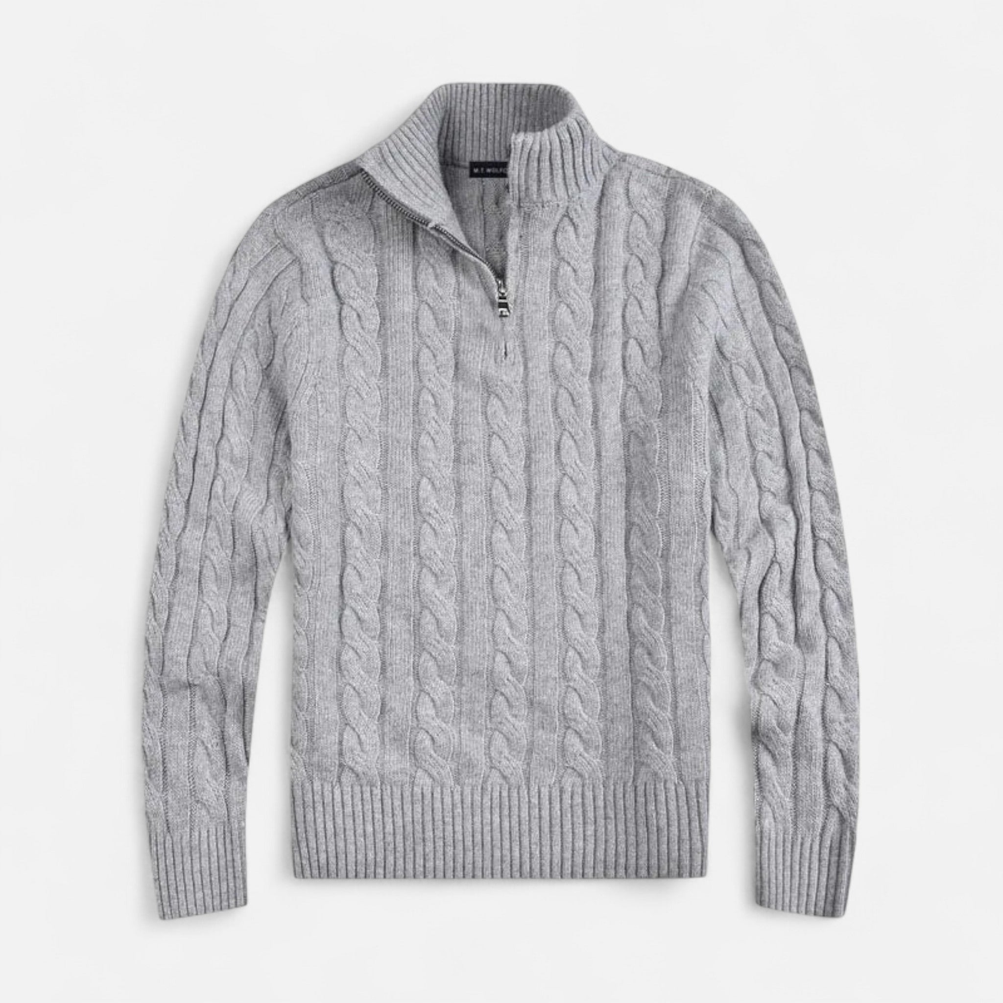 Veloire | Pull Homme Old Money – Classique Intemporel à Demi-Fermeture Éclair