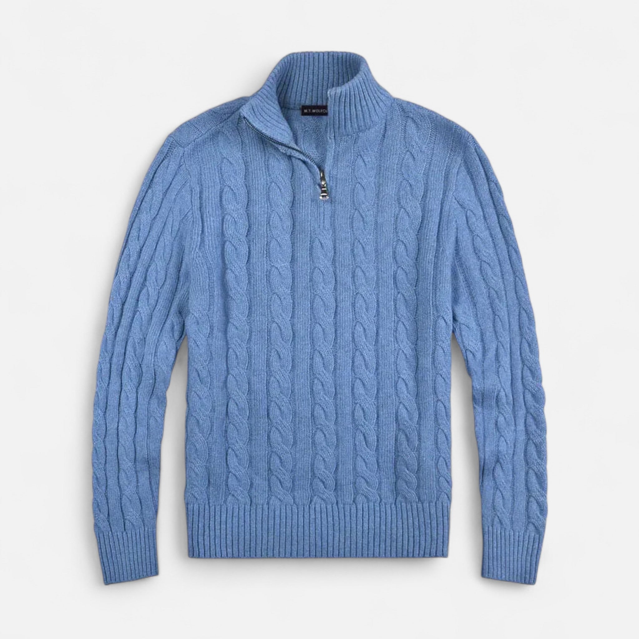 Veloire | Pull Homme Old Money – Classique Intemporel à Demi-Fermeture Éclair
