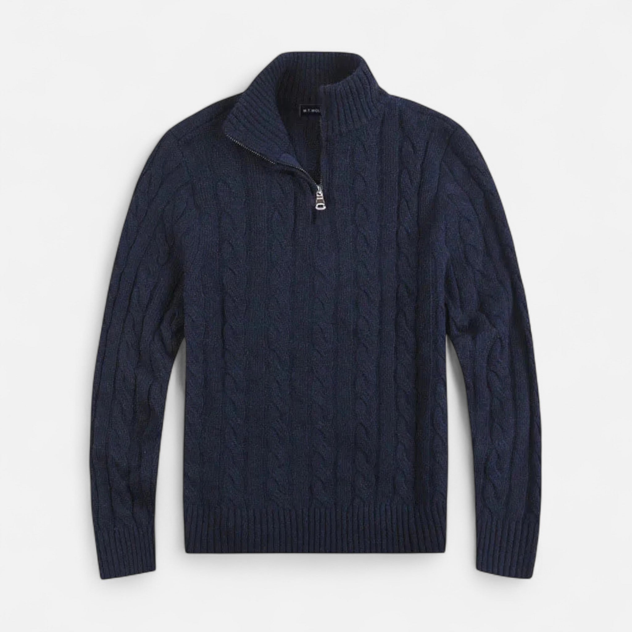 Veloire | Pull Homme Old Money – Classique Intemporel à Demi-Fermeture Éclair