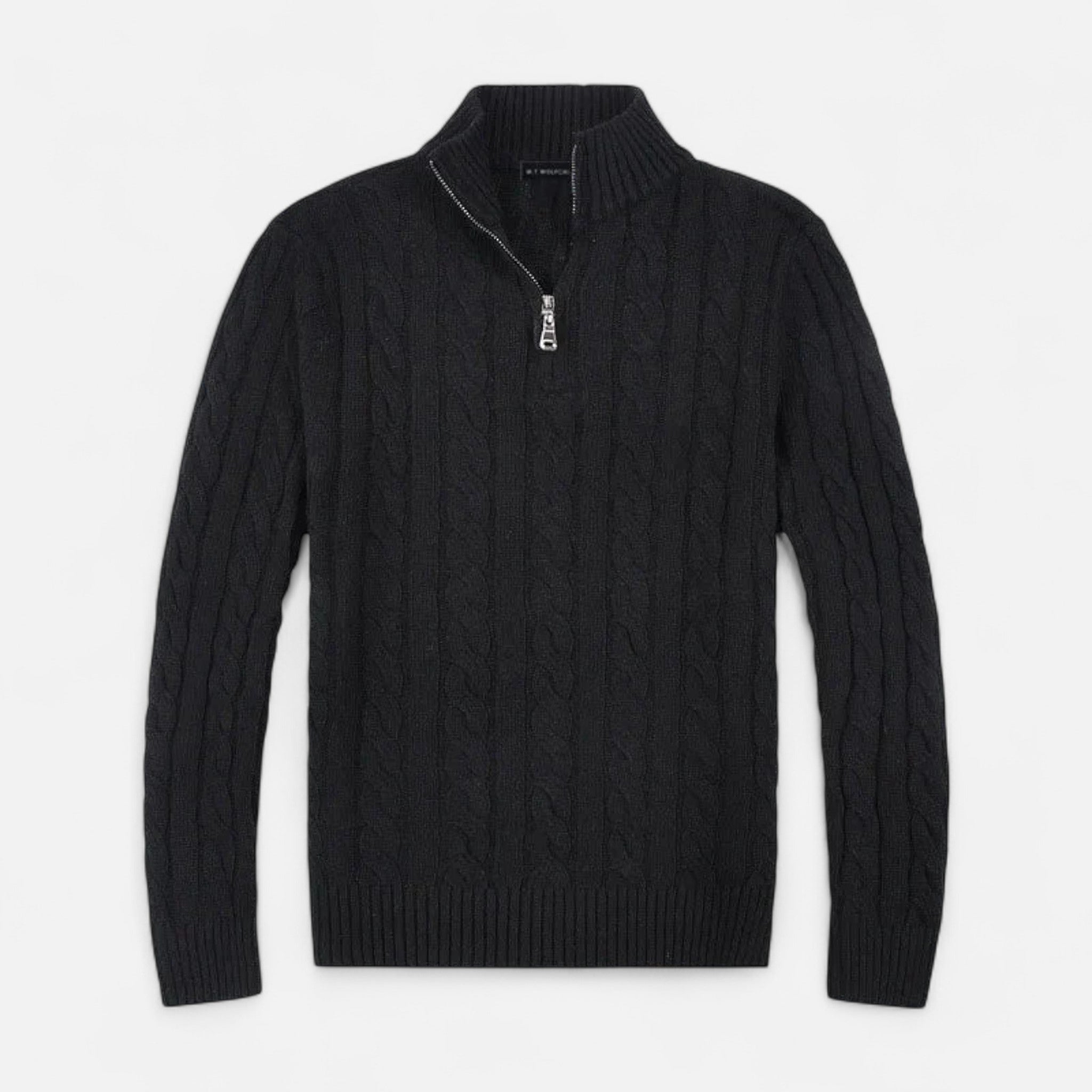 Veloire | Pull Homme Old Money – Classique Intemporel à Demi-Fermeture Éclair