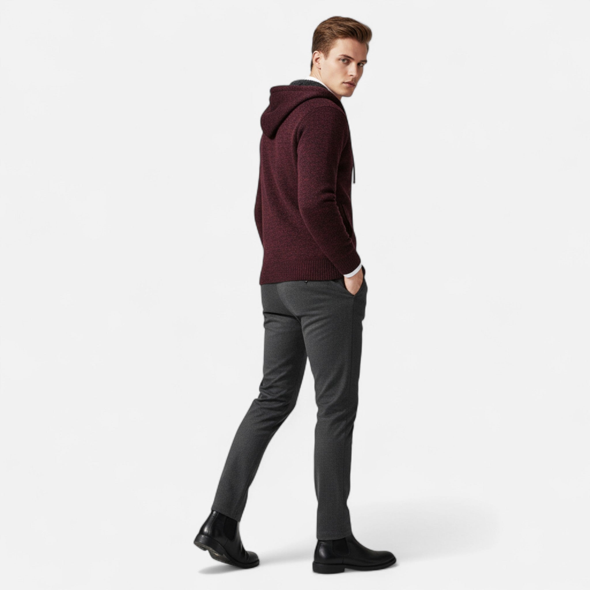 Veloire | Gilet Zippé Homme – Élégance Raffinée à Col Montant