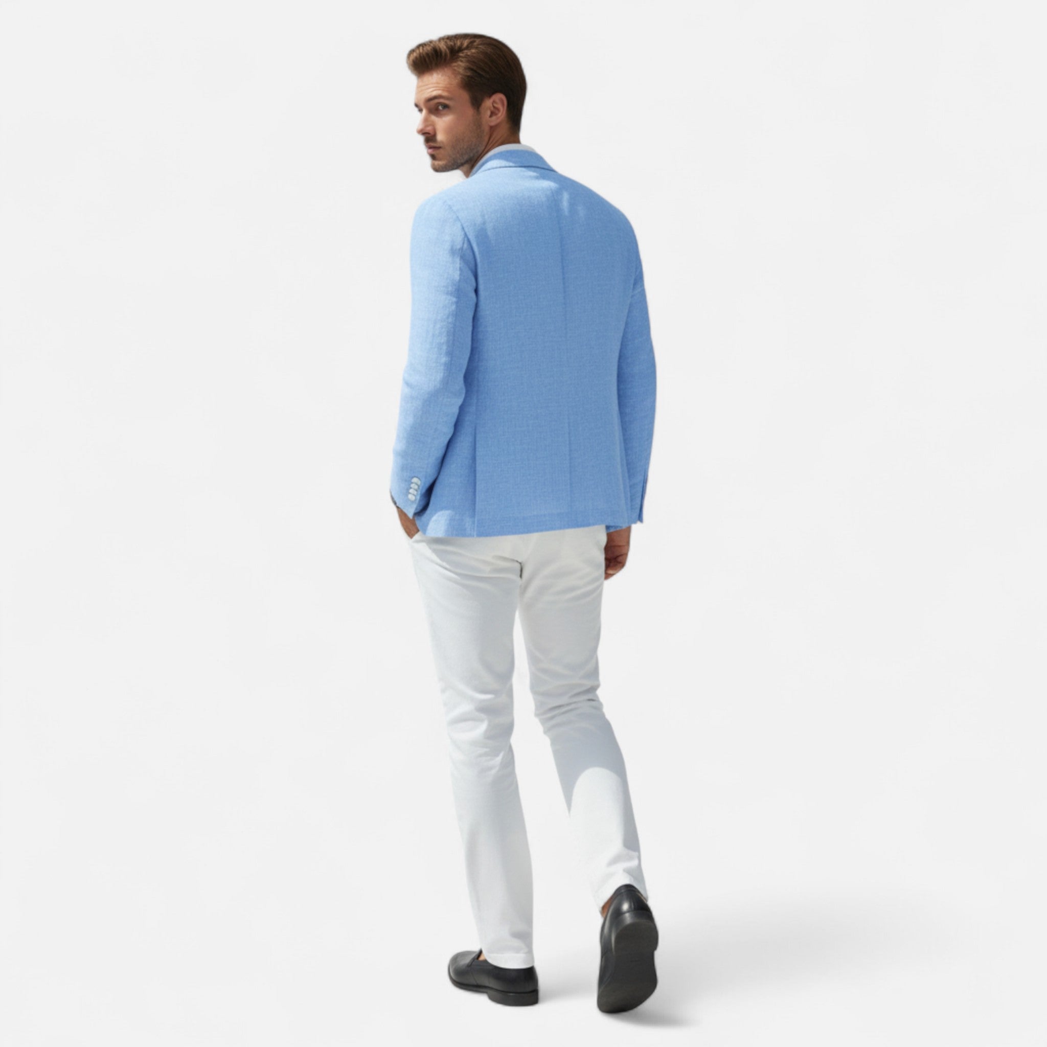 Veloire | Blazer Homme – Élégance Royale à Simple Boutonnage