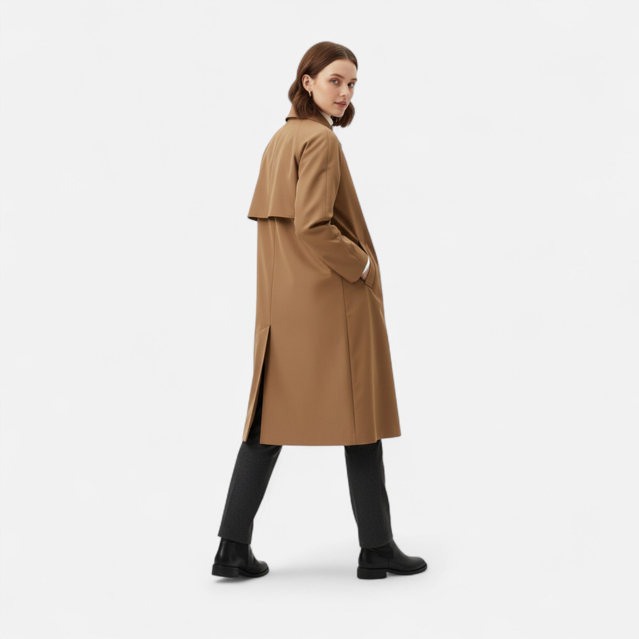 Veloire | Trench Long Femme – Héritage Rétro