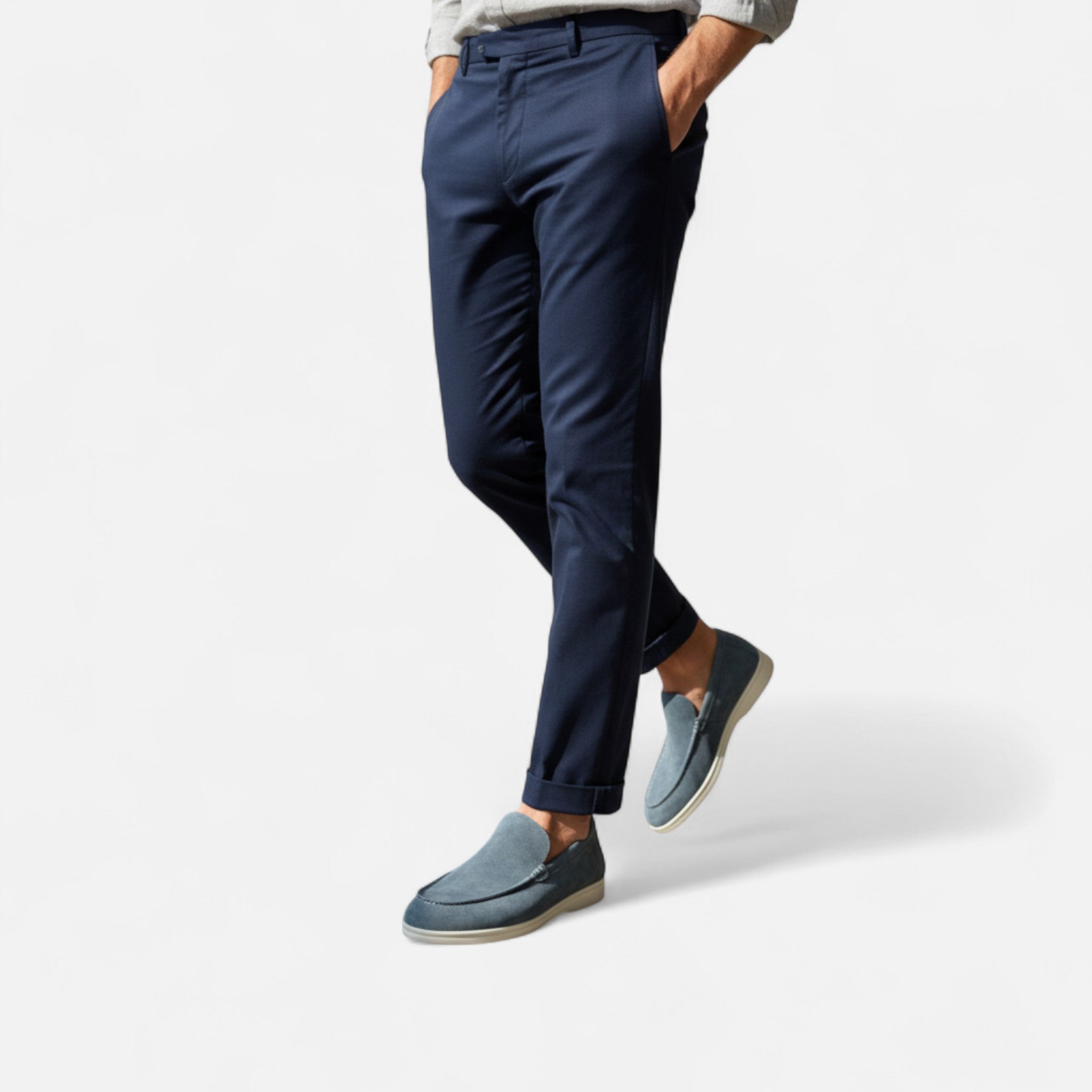 Veloire | Mocassins Homme – Élégance à Enfiler en Daim Old Money