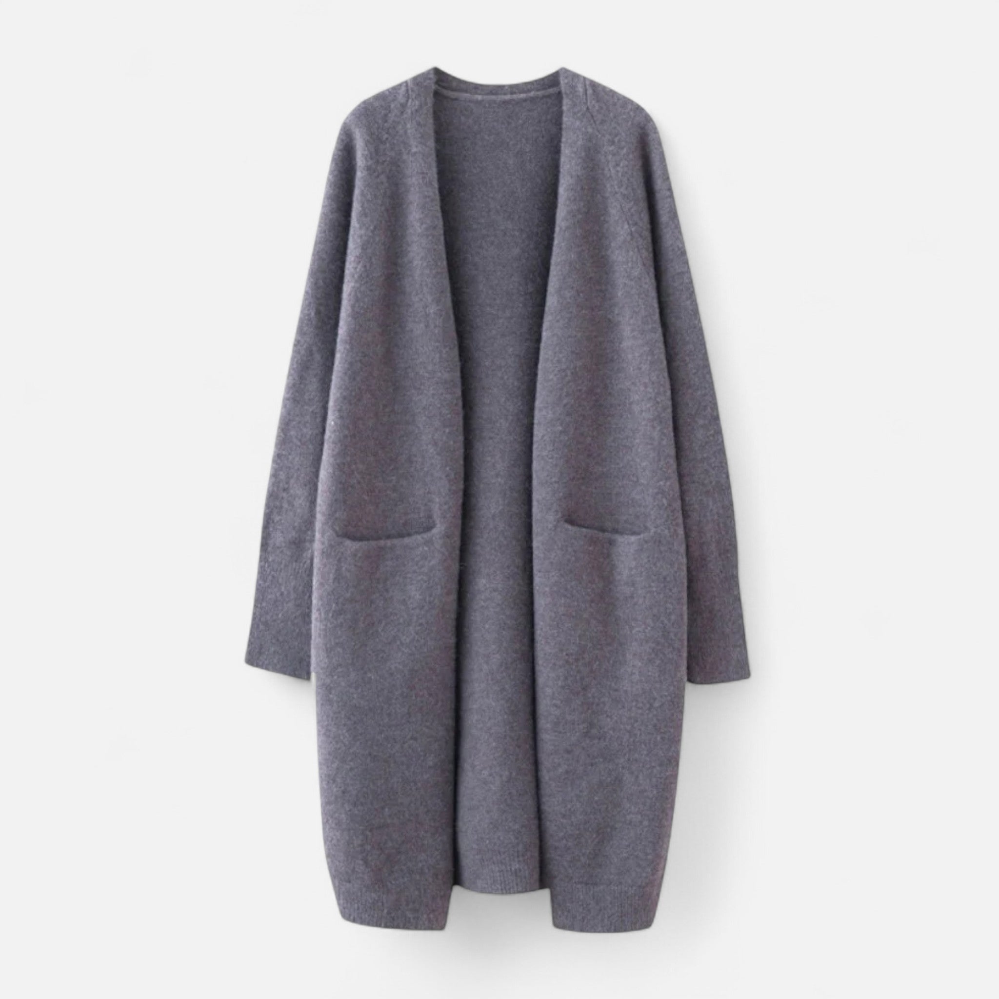 Veloire | Cardigan Ouvert Femme – Silhouette Longue et Intemporelle