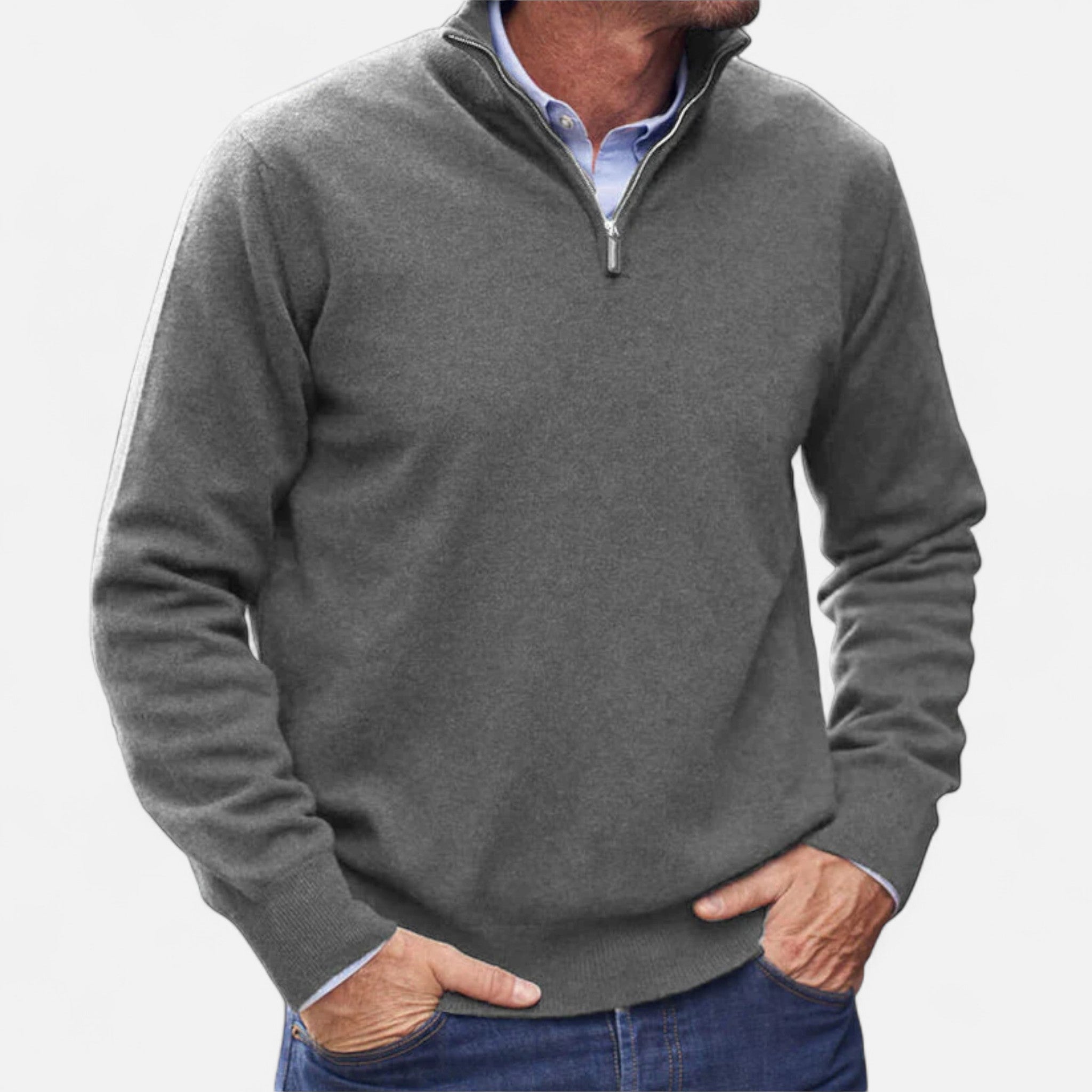Veloire | Pull Homme à Fermeture Éclair – Élégance Raffinée