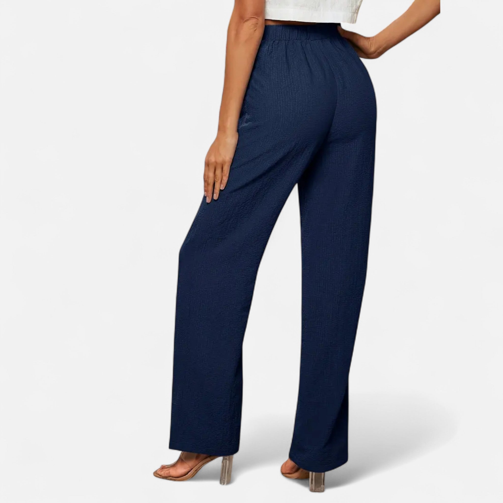Veloire | Pantalon Femme à Jambe Droite – Style Taille Haute Intemporel