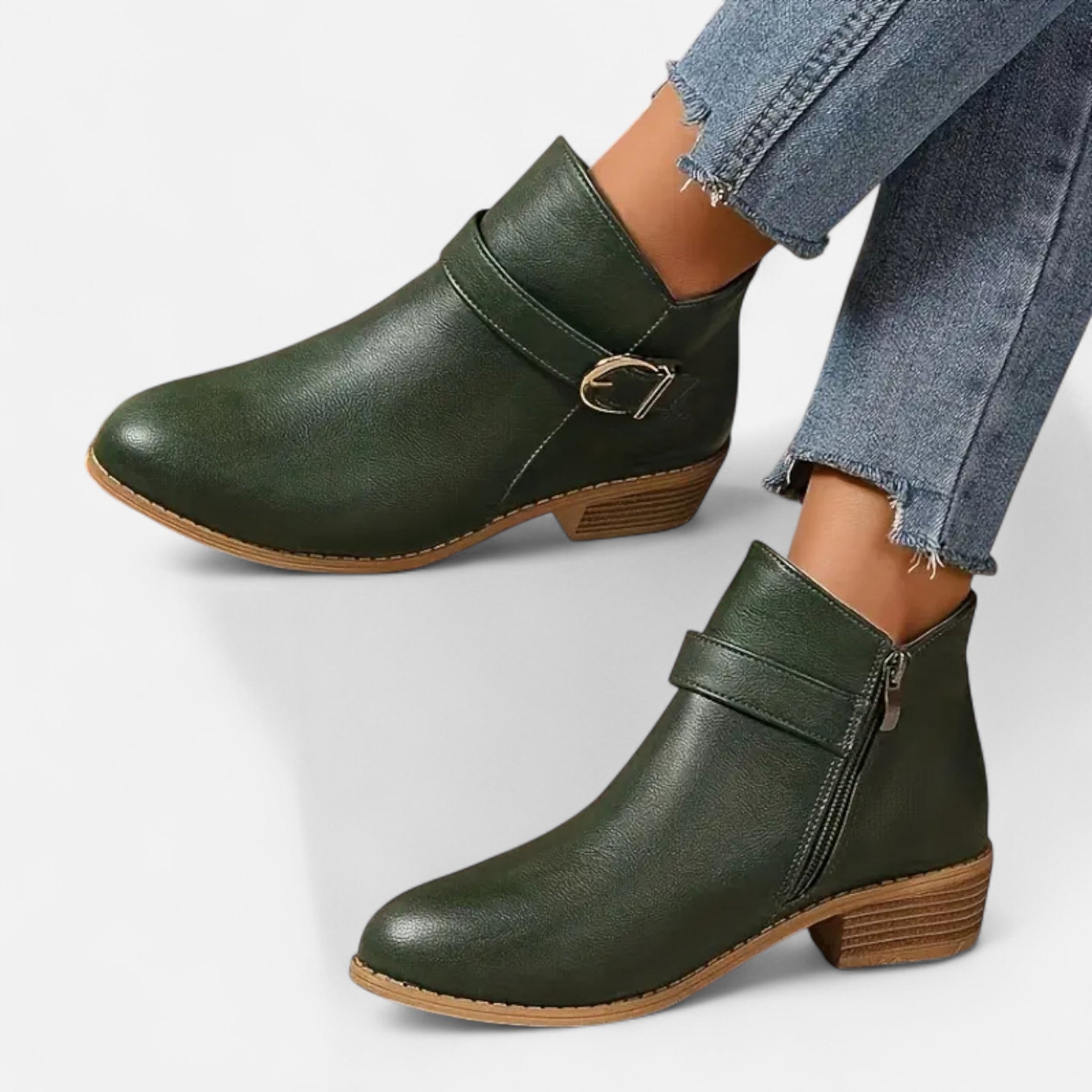 Veloire | Bottines Femme – Élégance à Bout Pointu et Boucle Raffinée