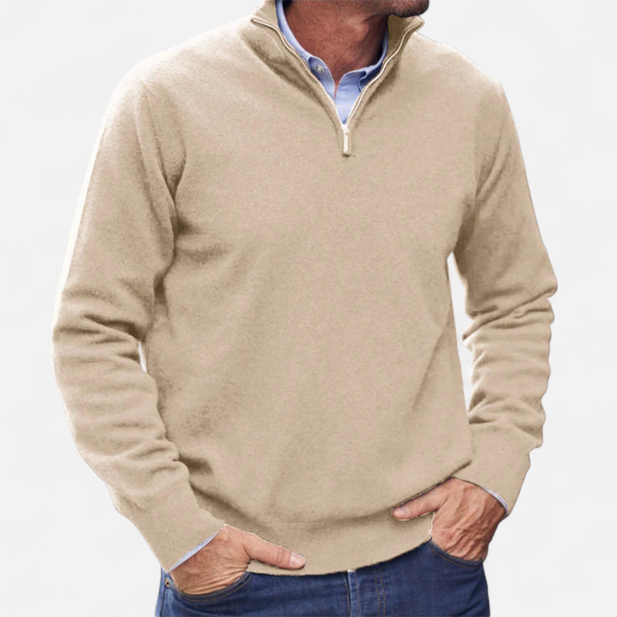 Veloire | Pull Homme à Fermeture Éclair – Élégance Raffinée