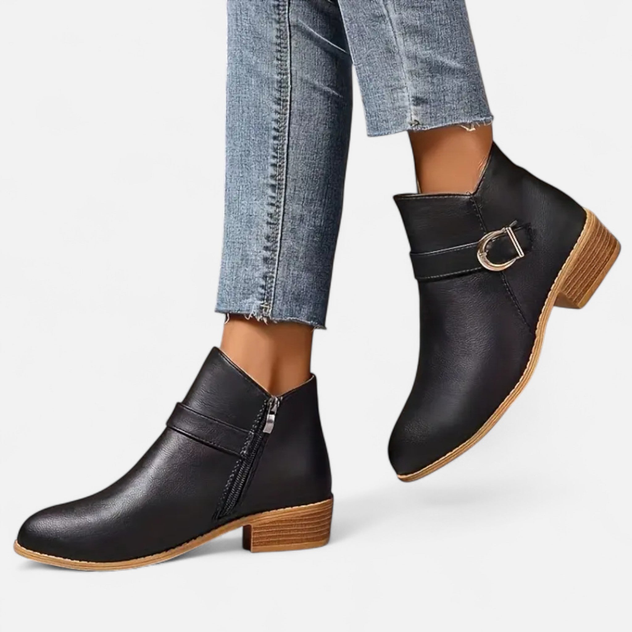 Veloire | Bottines Femme – Élégance à Bout Pointu et Boucle Raffinée
