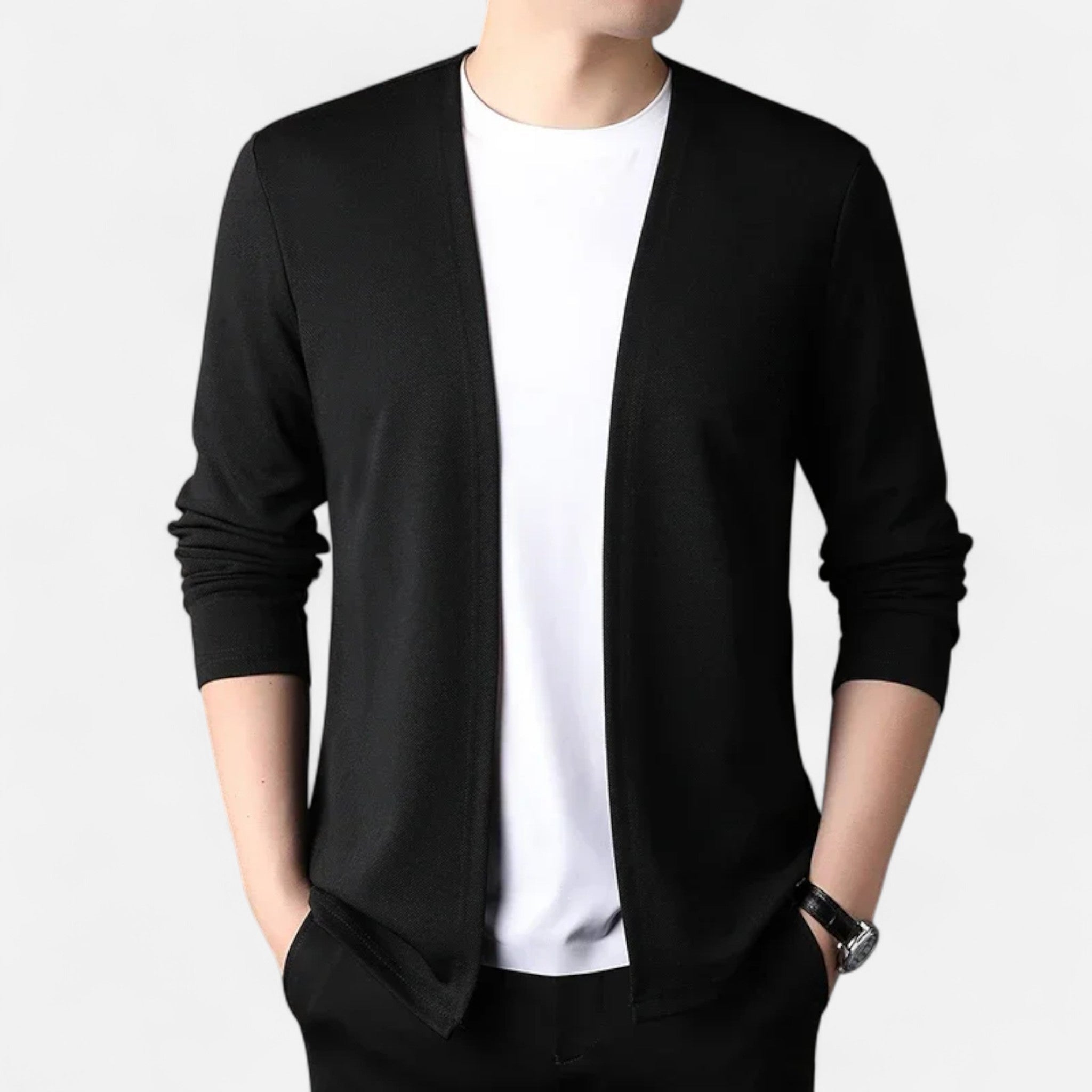 Veloire | Cape-Cardigan Homme – Élégance Raffinée à Manches Longues