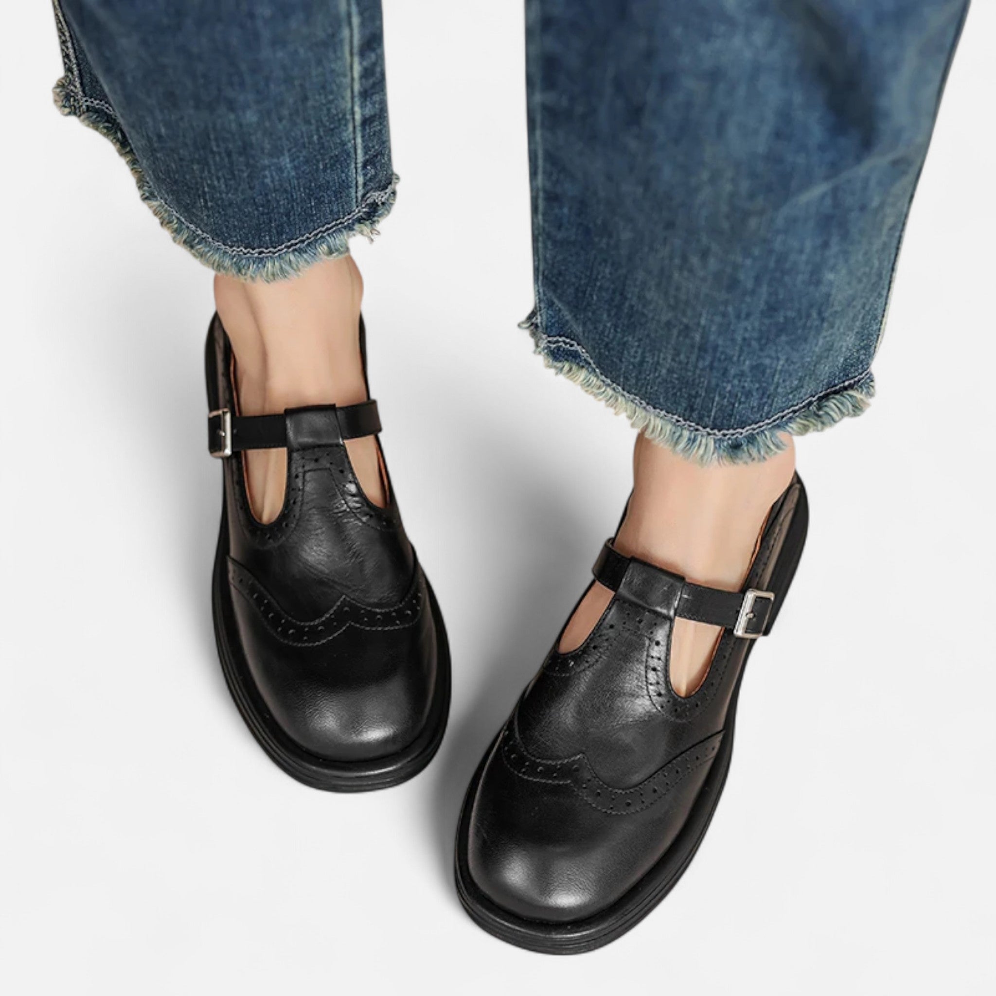 Veloire | Escarpins Mary Jane Femme – Élégance Raffinée en Cuir