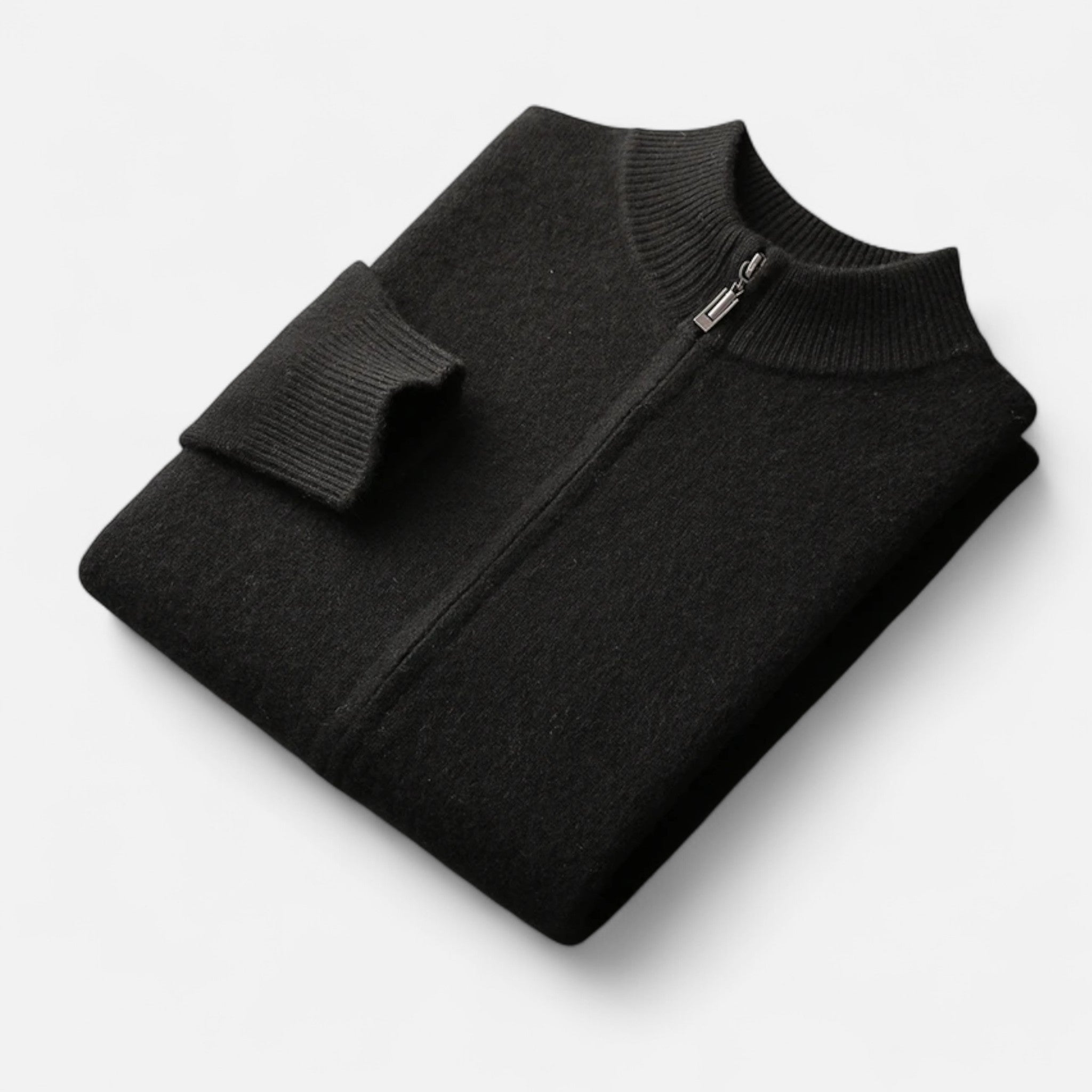 Veloire | Cardigan Homme – Élégance Zippée en Laine Mérinos