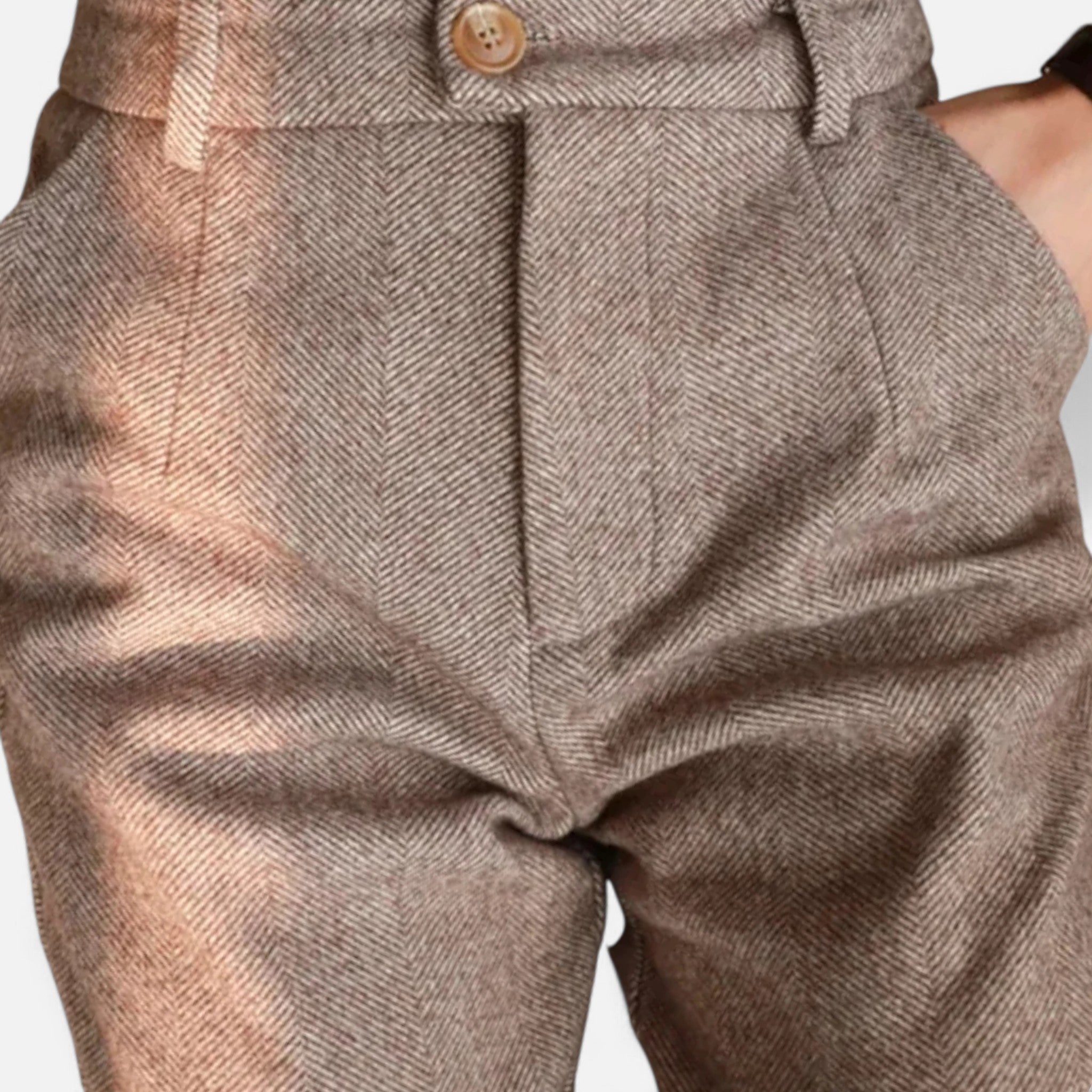 Veloire | Pantalon Crayon en Laine Femme – Élégance Taille Haute