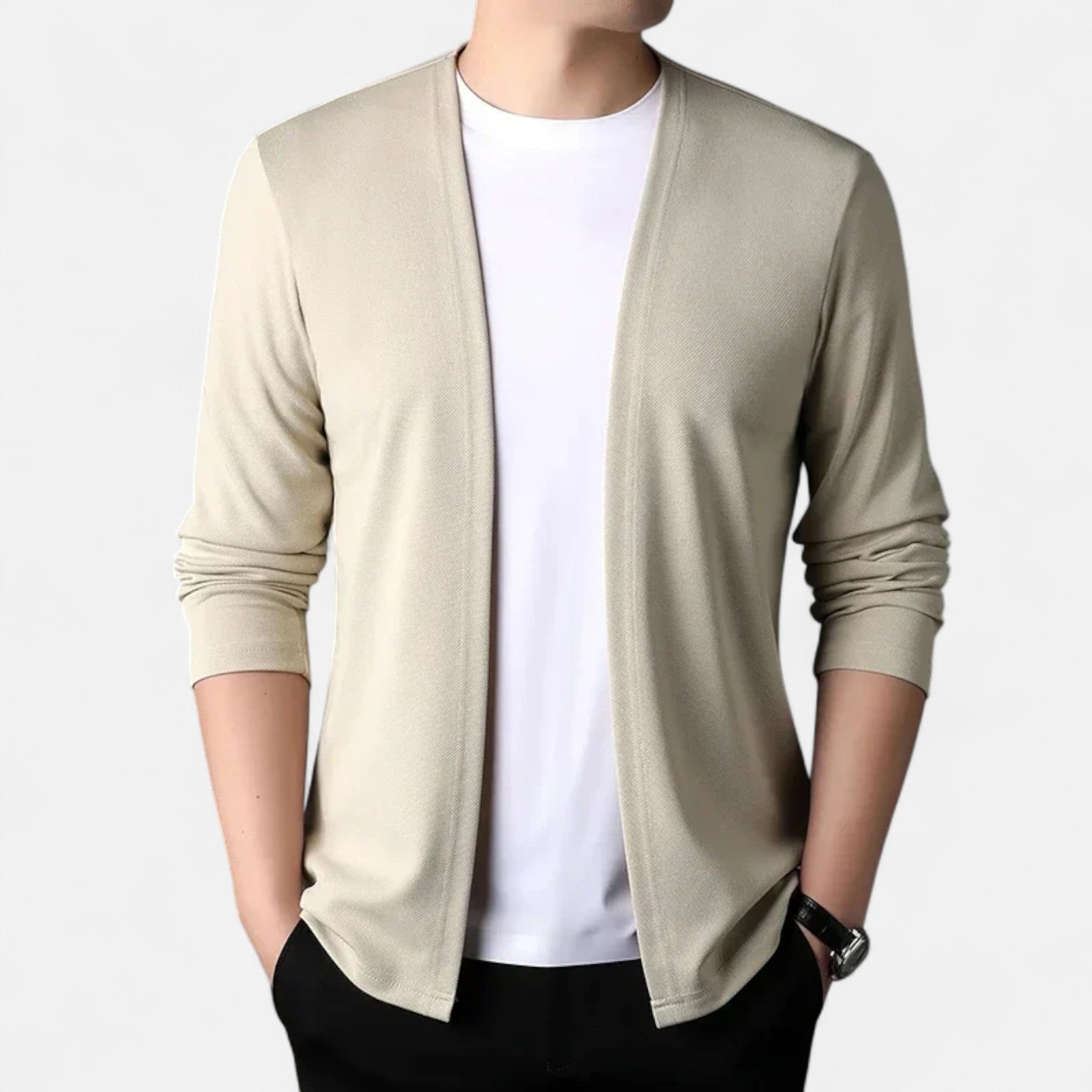 Veloire | Cape-Cardigan Homme – Élégance Raffinée à Manches Longues