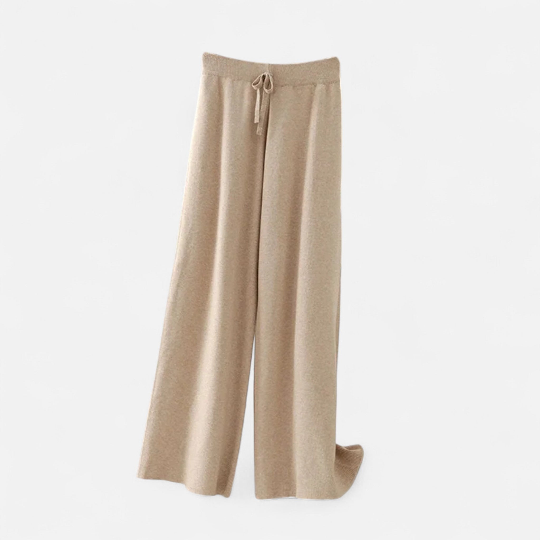 Veloire | Pantalon Tricoté Femme – Élégance Taille Haute à Jambes Droites