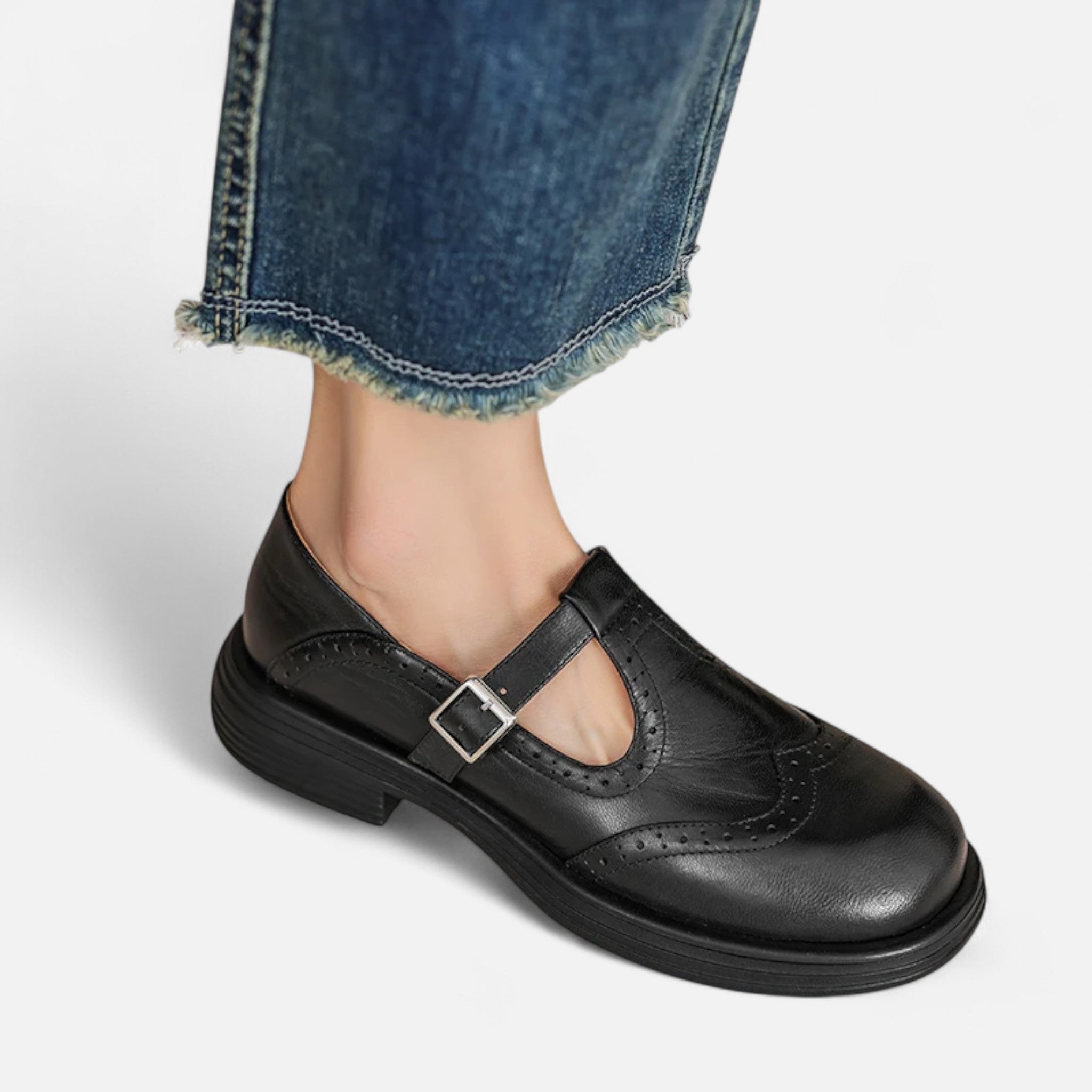 Veloire | Escarpins Mary Jane Femme – Élégance Raffinée en Cuir