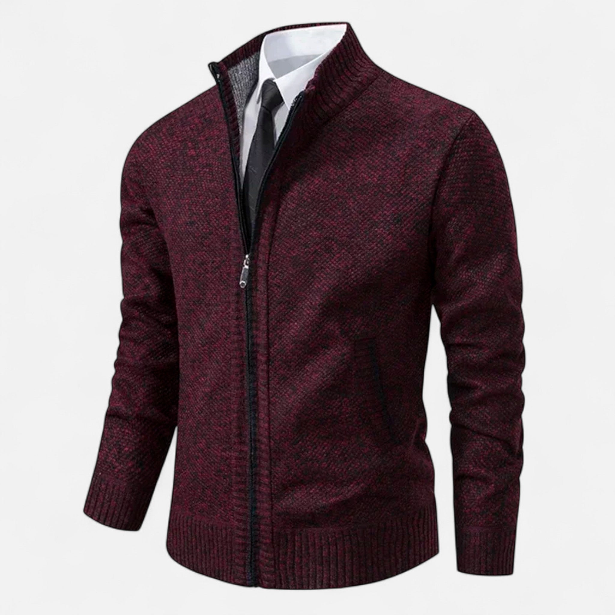 Veloire | Gilet Zippé Homme – Élégance Raffinée à Col Montant