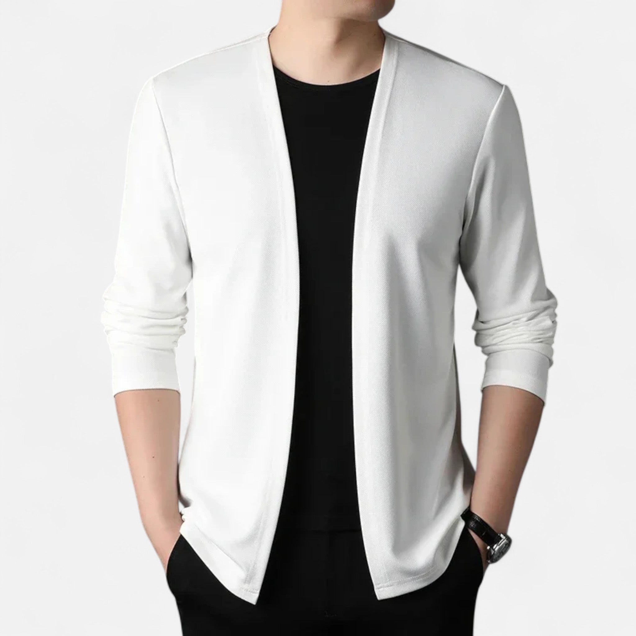 Veloire | Cape-Cardigan Homme – Élégance Raffinée à Manches Longues
