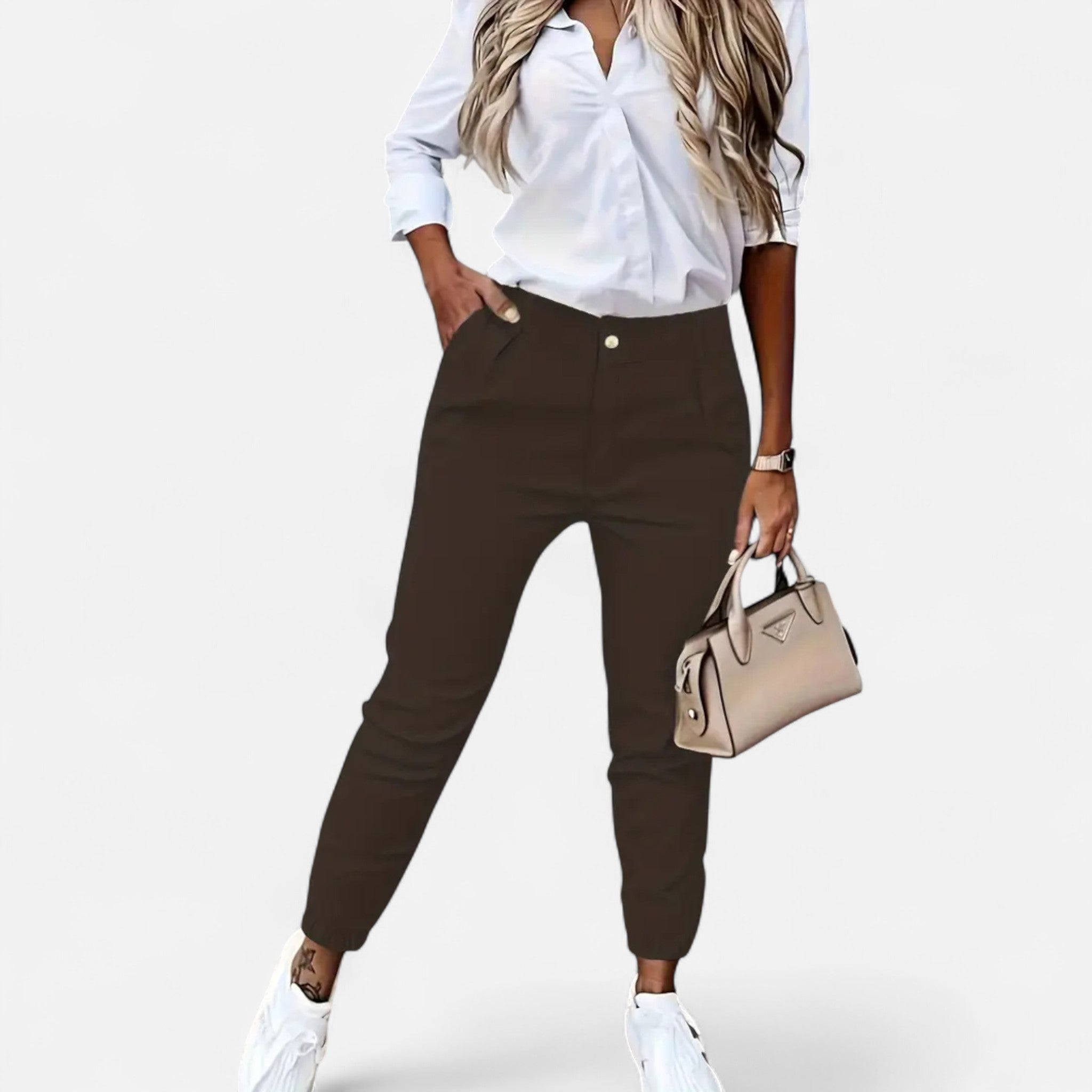 Veloire | Pantalon Femme – Élégance Taille Haute Coupe Ajustée