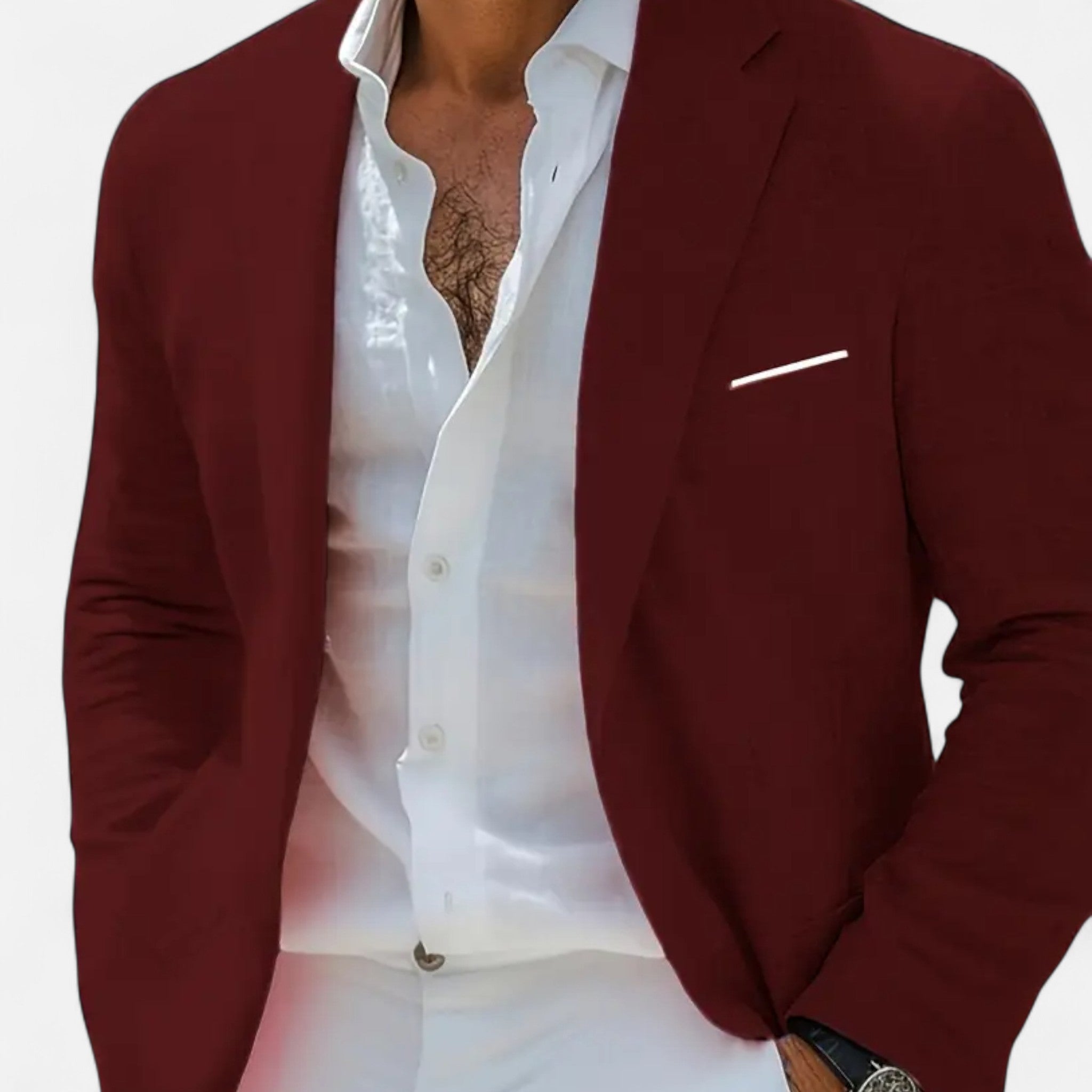 Veloire | Blazer Homme – Élégance Royale à Simple Boutonnage