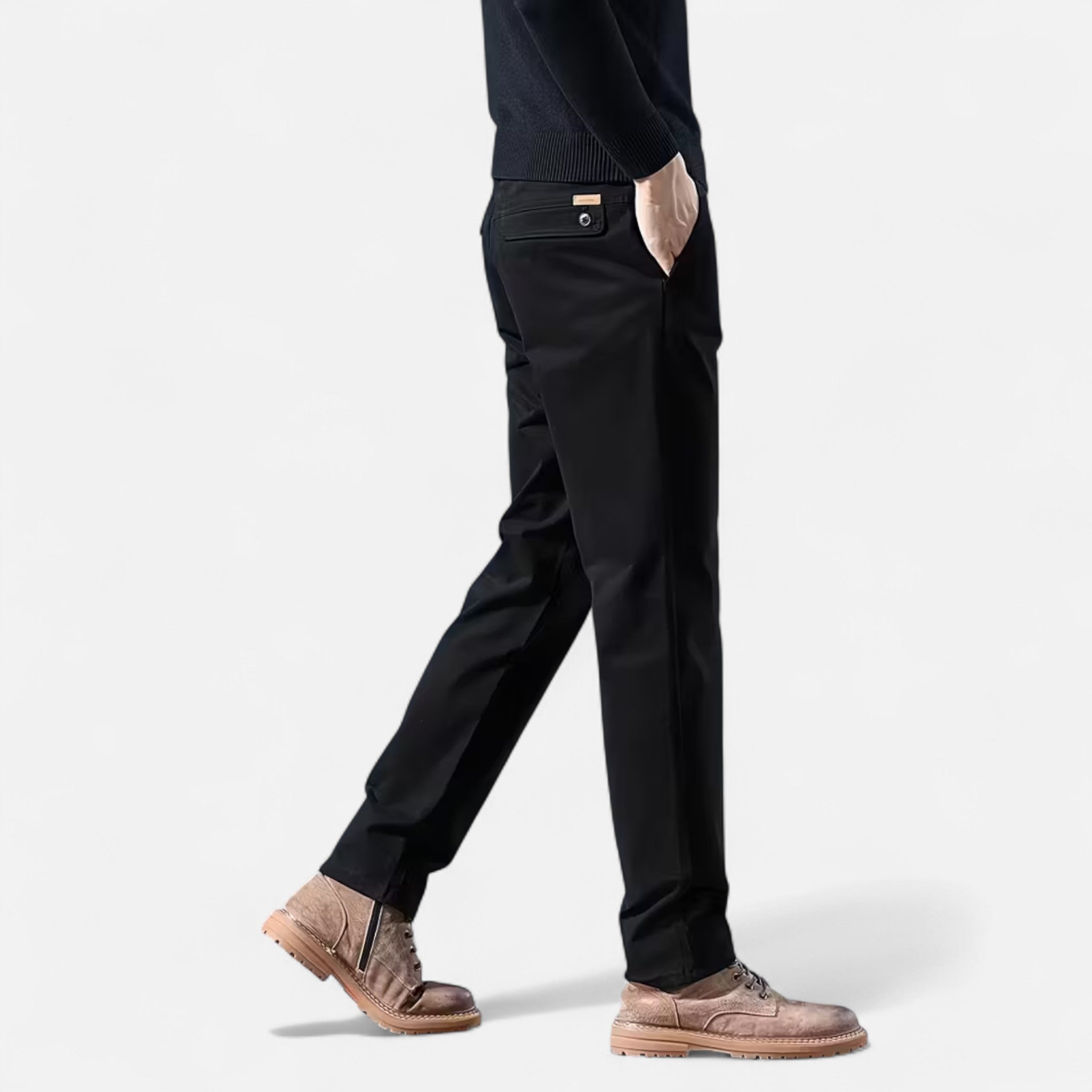 Veloire | Pantalon Homme – Élégance Tailleur en Coton à Jambe Droite