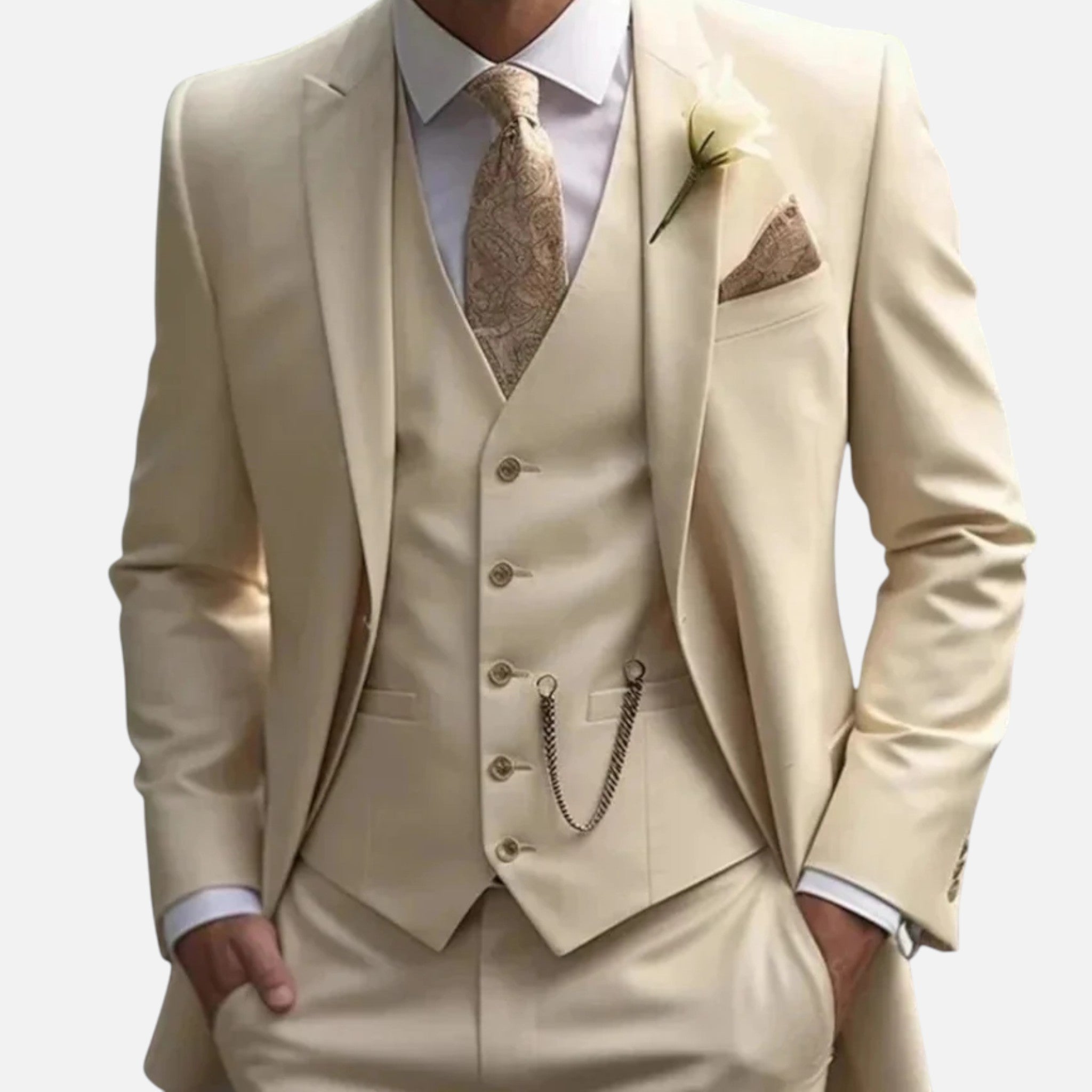 Veloire | Costume Homme Trois Pièces – Élégance Aristocratique Ajustée