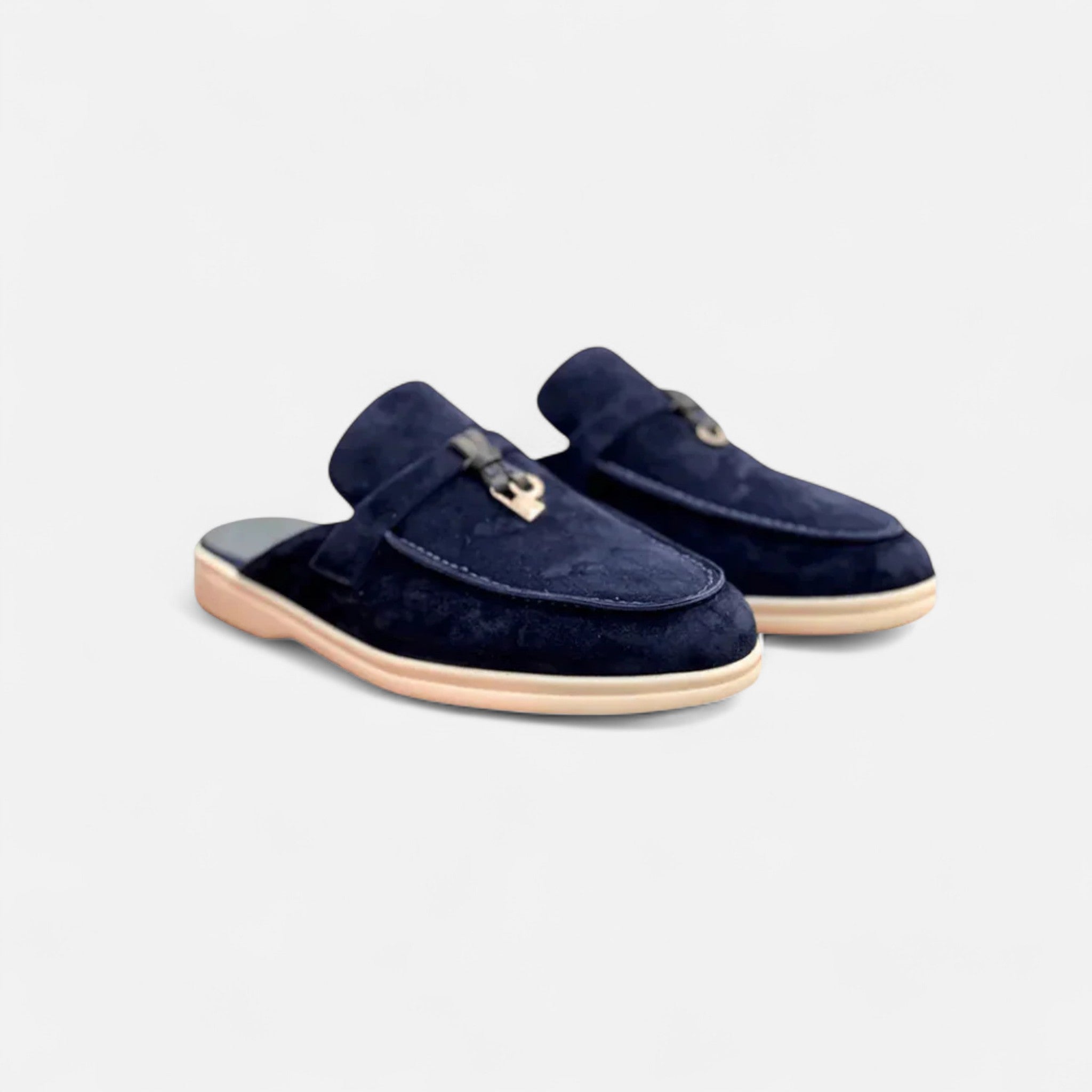 Veloire | Mules Mocassins Femme – Élégance Raffinée en Daim