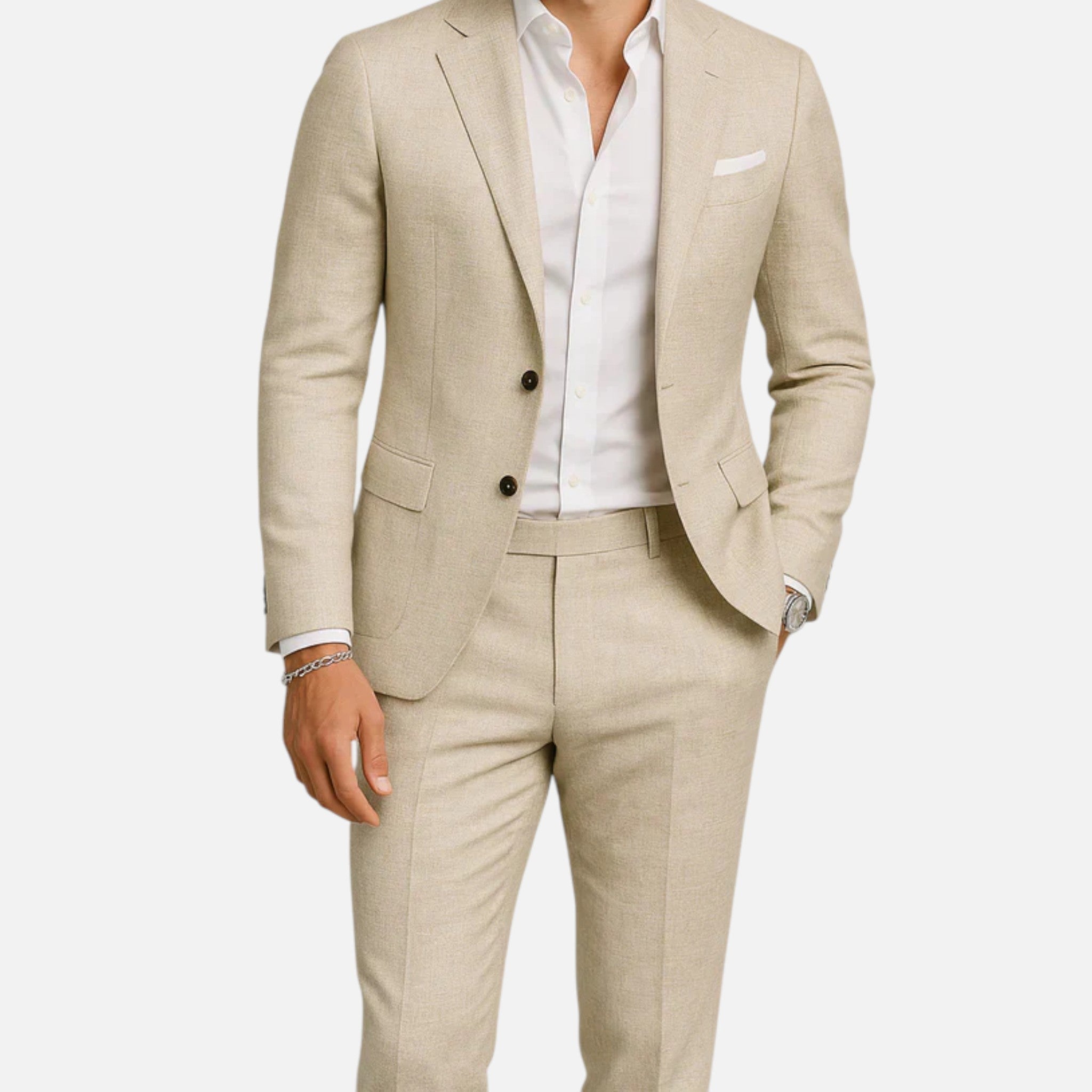 Veloire | Costume Homme en Lin – Élégance Classique et Décontractée