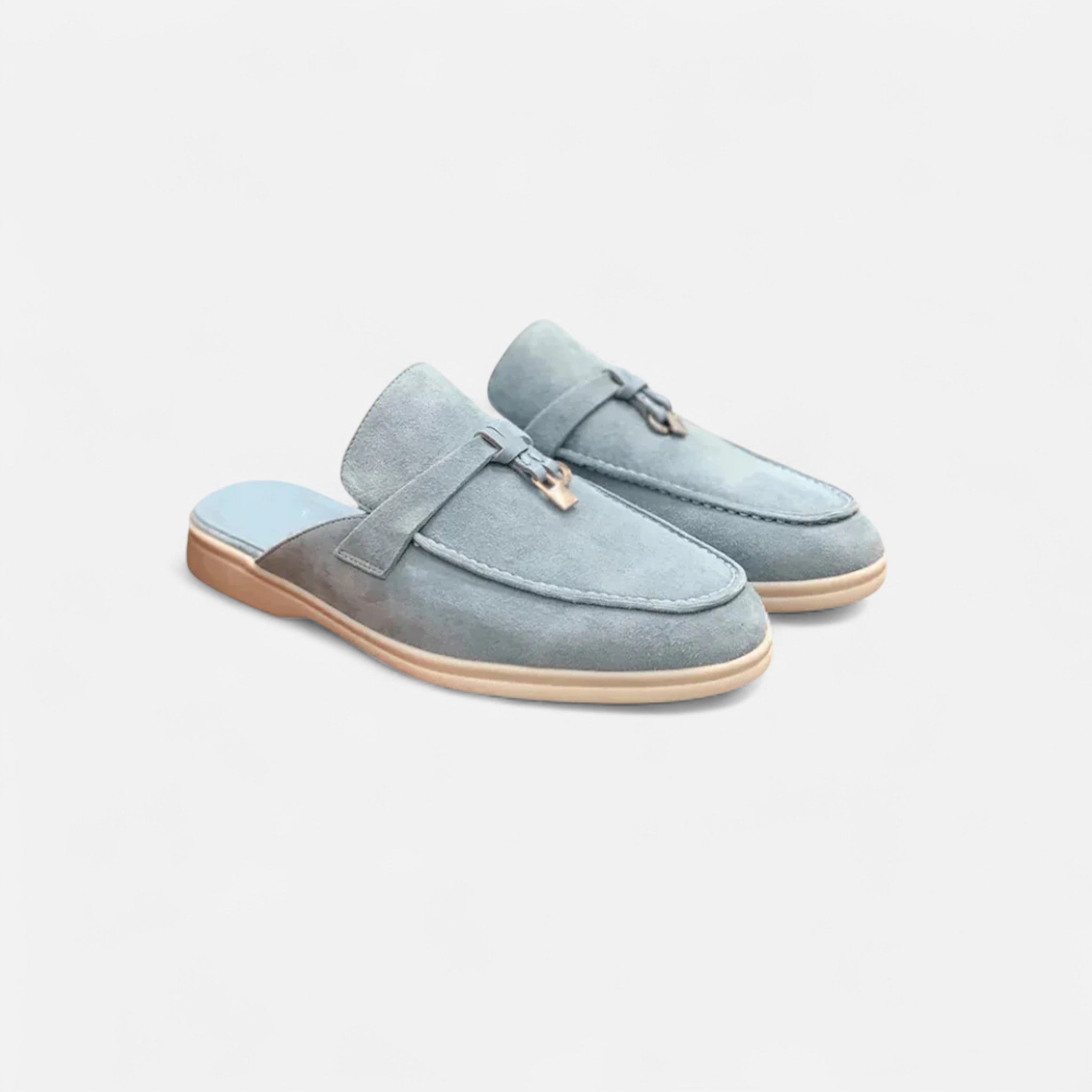 Veloire | Mules Mocassins Femme – Élégance Raffinée en Daim