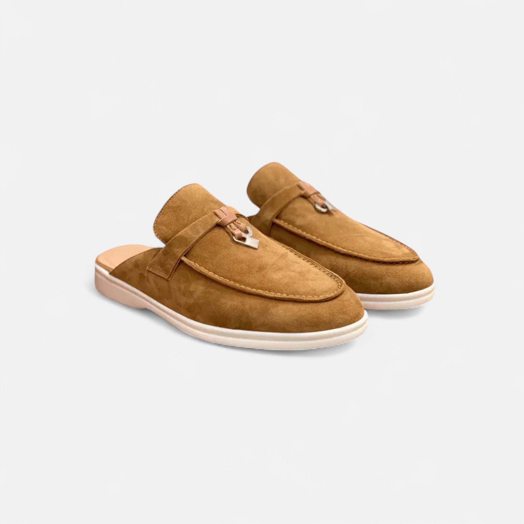 Veloire | Mules Mocassins Femme – Élégance Raffinée en Daim
