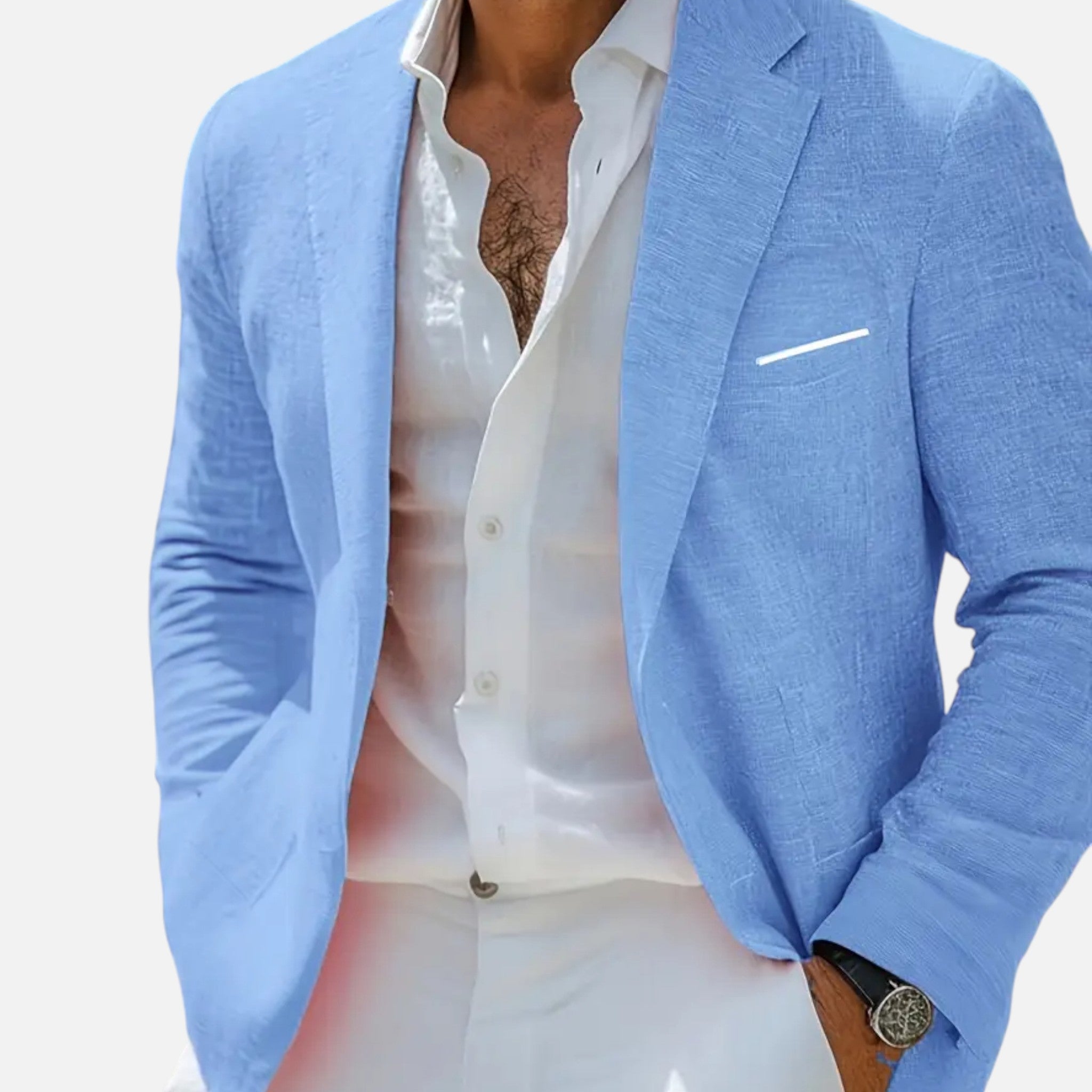 Veloire | Blazer Homme – Élégance Royale à Simple Boutonnage