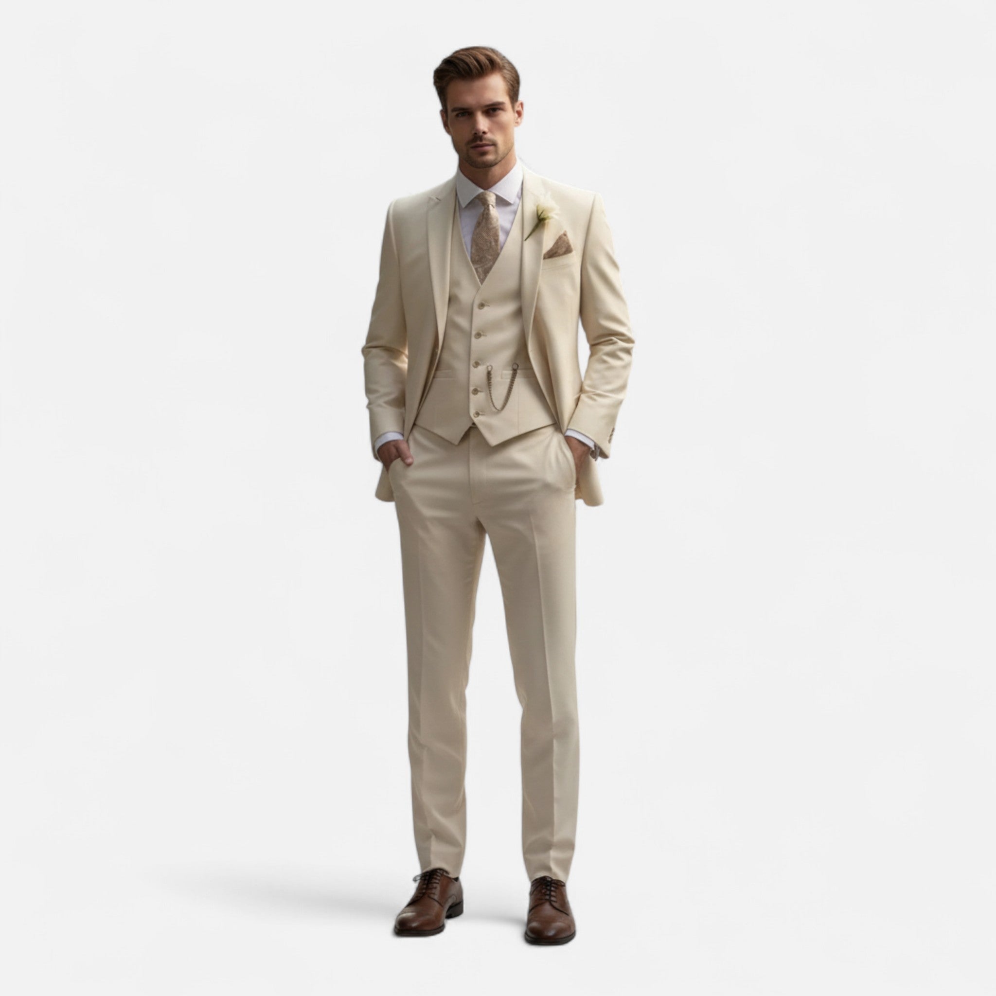 Veloire | Costume Homme Trois Pièces – Élégance Aristocratique Ajustée