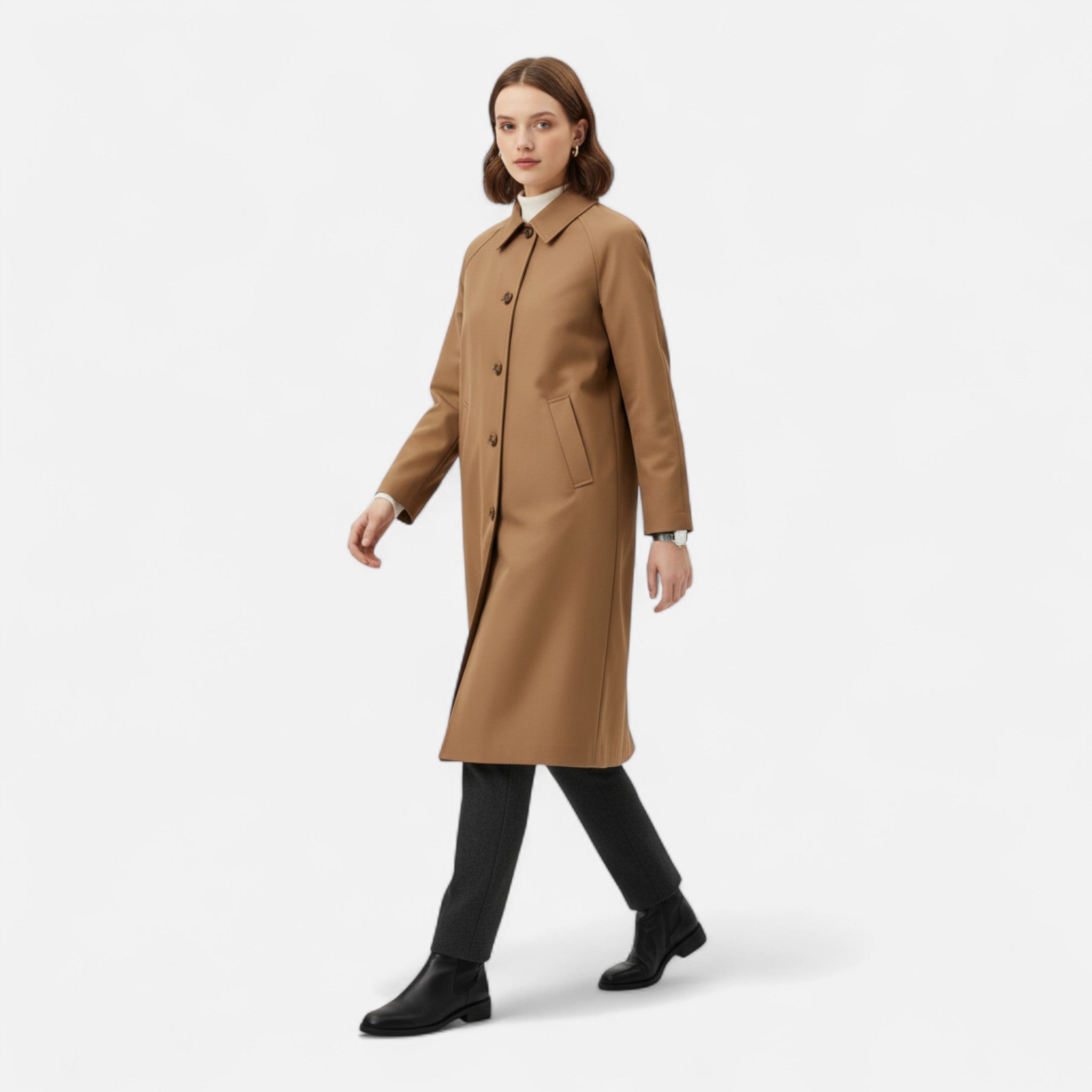 Veloire | Trench Long Femme – Héritage Rétro