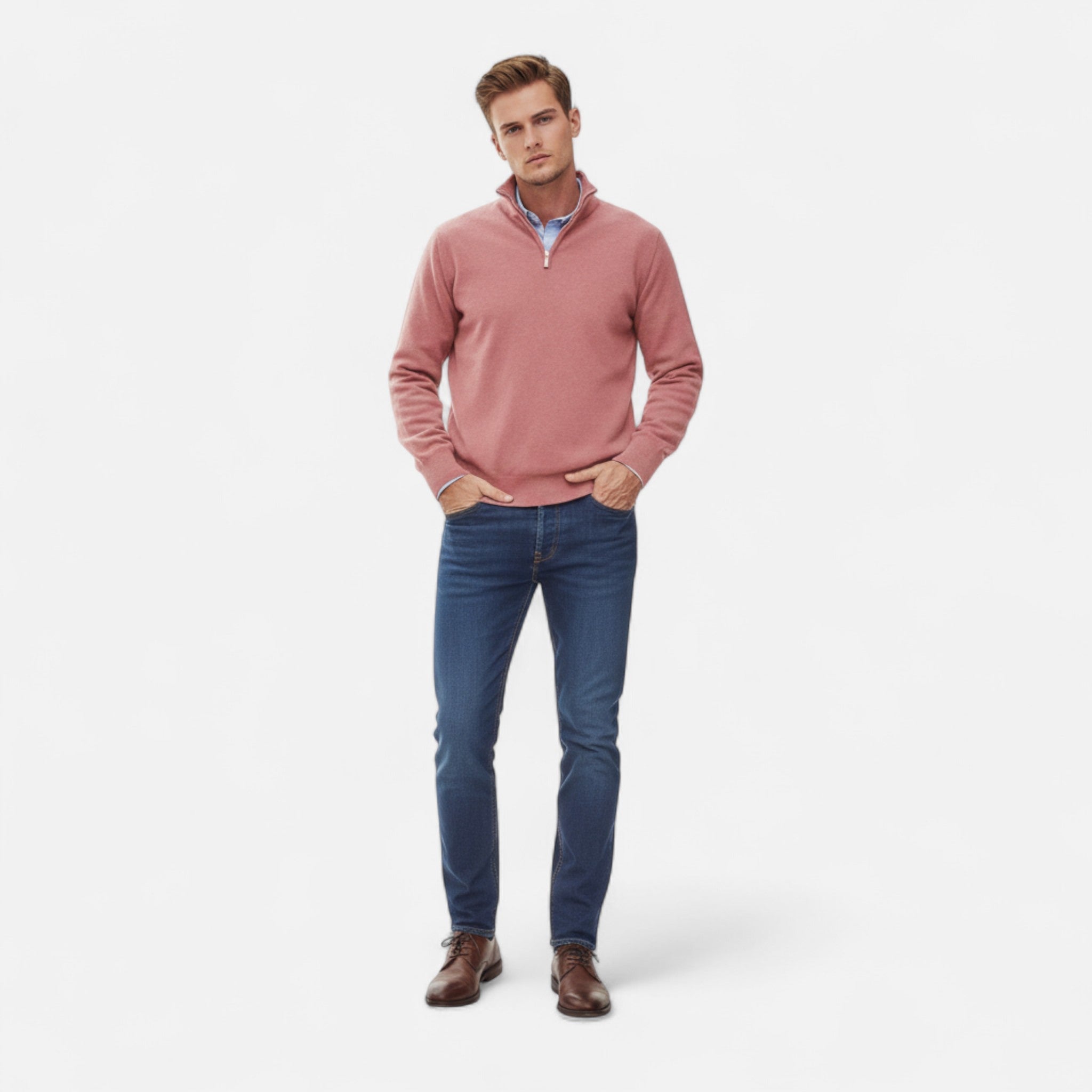 Veloire | Pull Homme à Fermeture Éclair – Élégance Raffinée