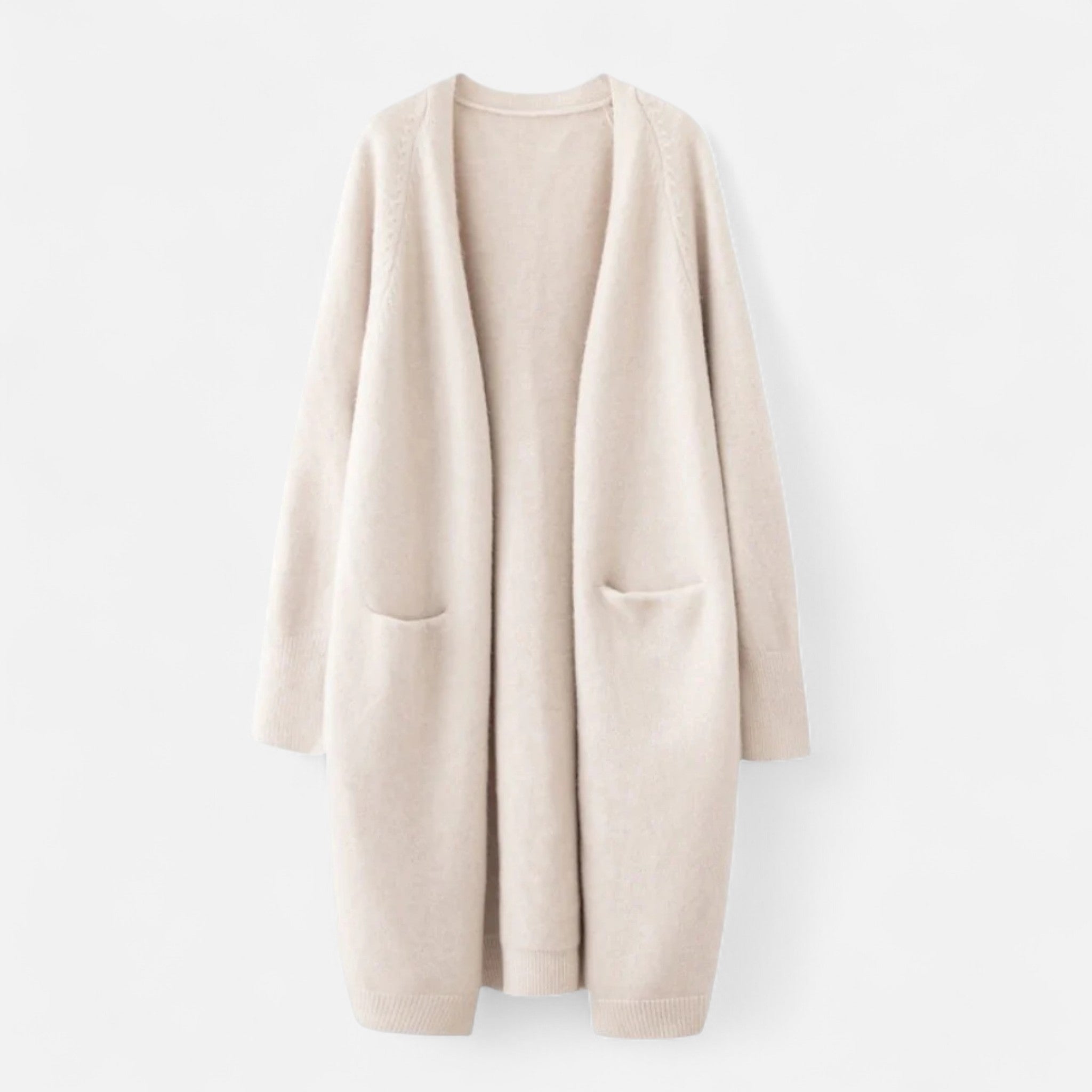 Veloire | Cardigan Ouvert Femme – Silhouette Longue et Intemporelle