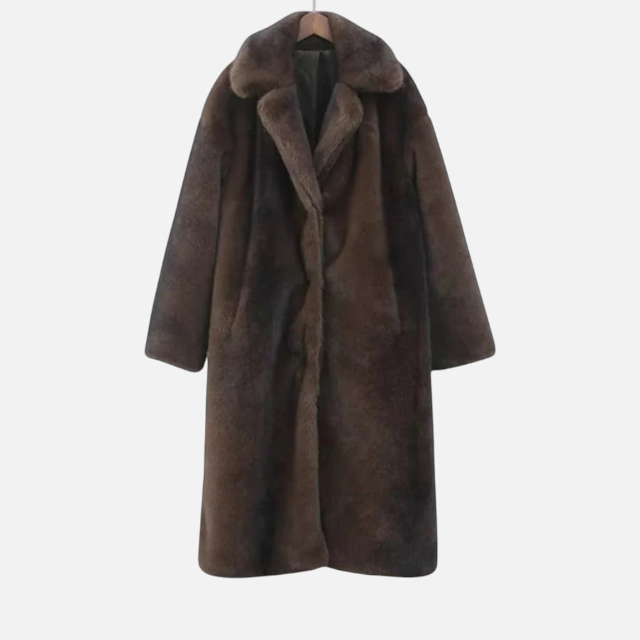 Veloire | Trench Long en Fourrure Synthétique Femme – Élégance Héritage