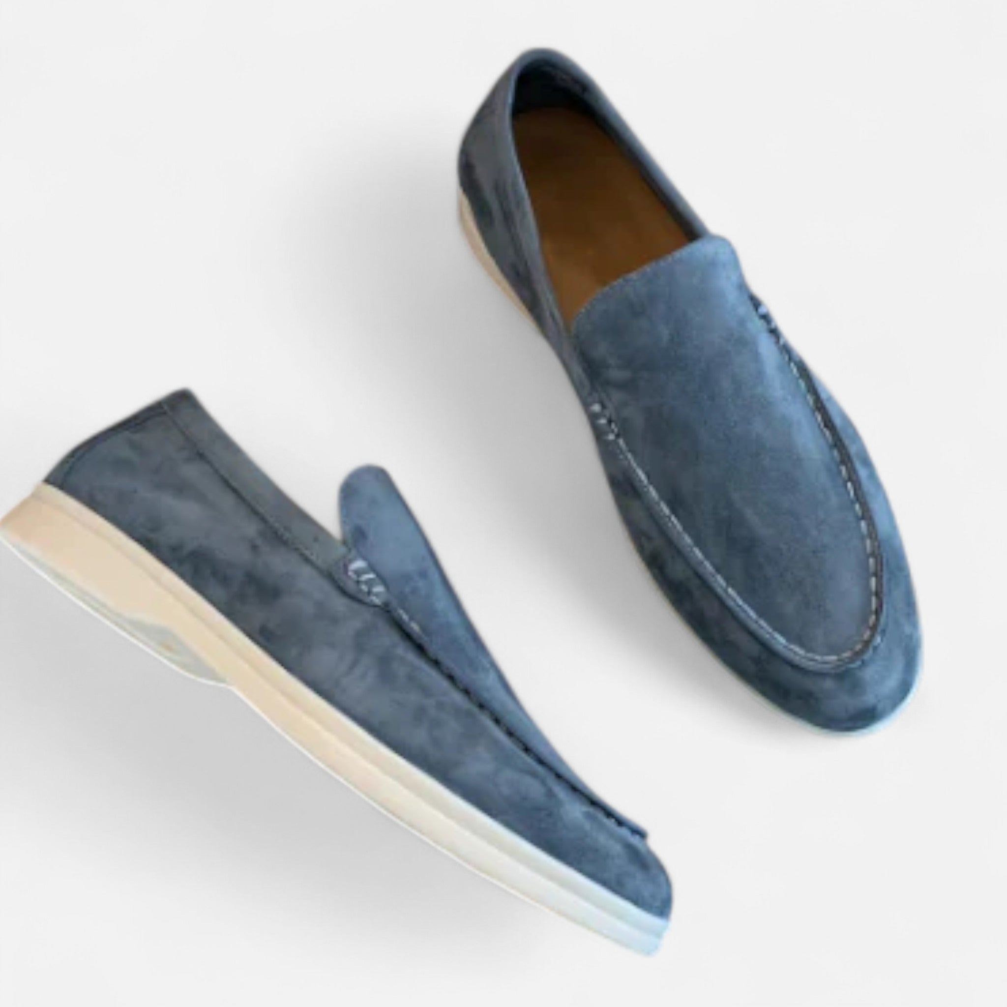 Veloire | Mocassins Homme – Élégance à Enfiler en Daim Old Money