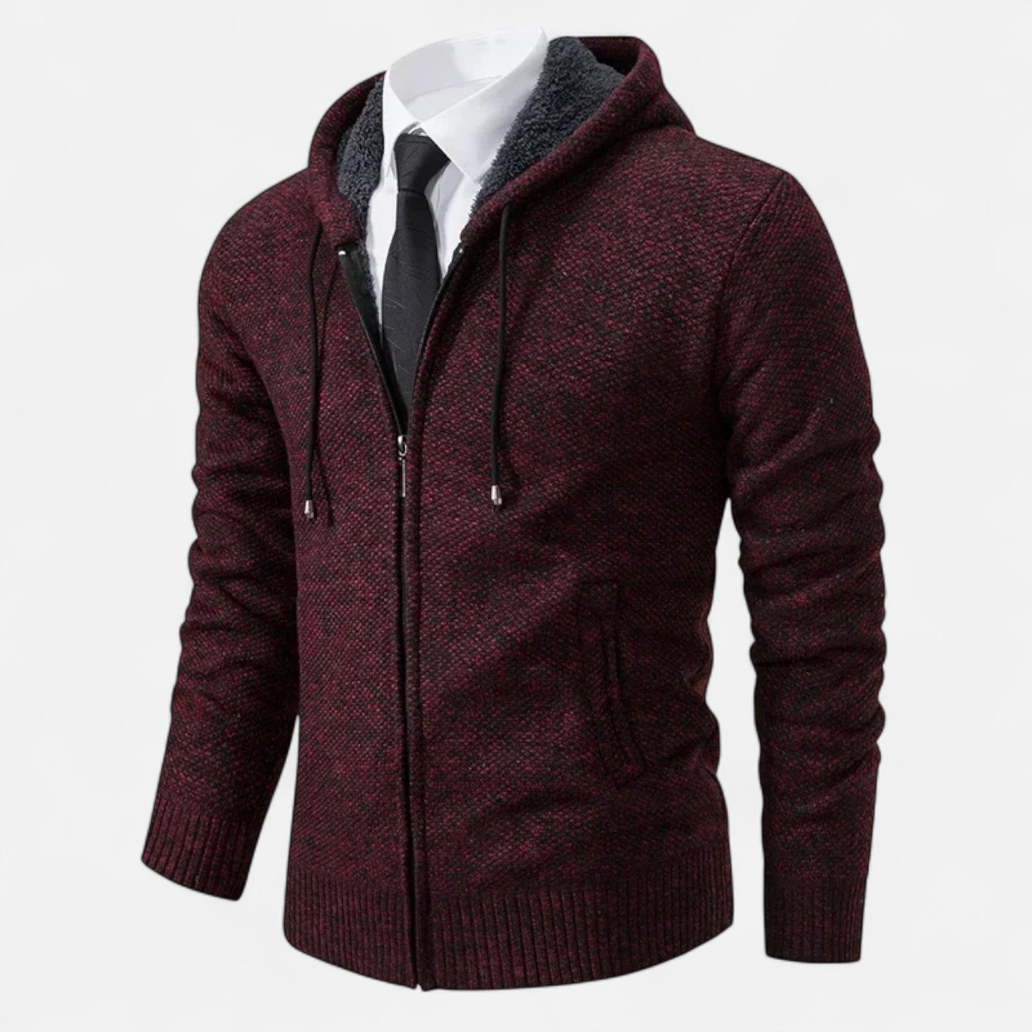 Veloire | Gilet Zippé Homme – Élégance Raffinée à Col Montant