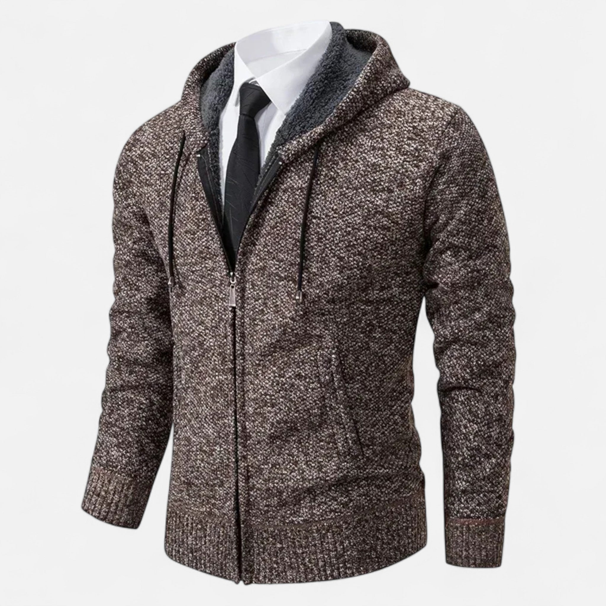 Veloire | Gilet Zippé Homme – Élégance Raffinée à Col Montant