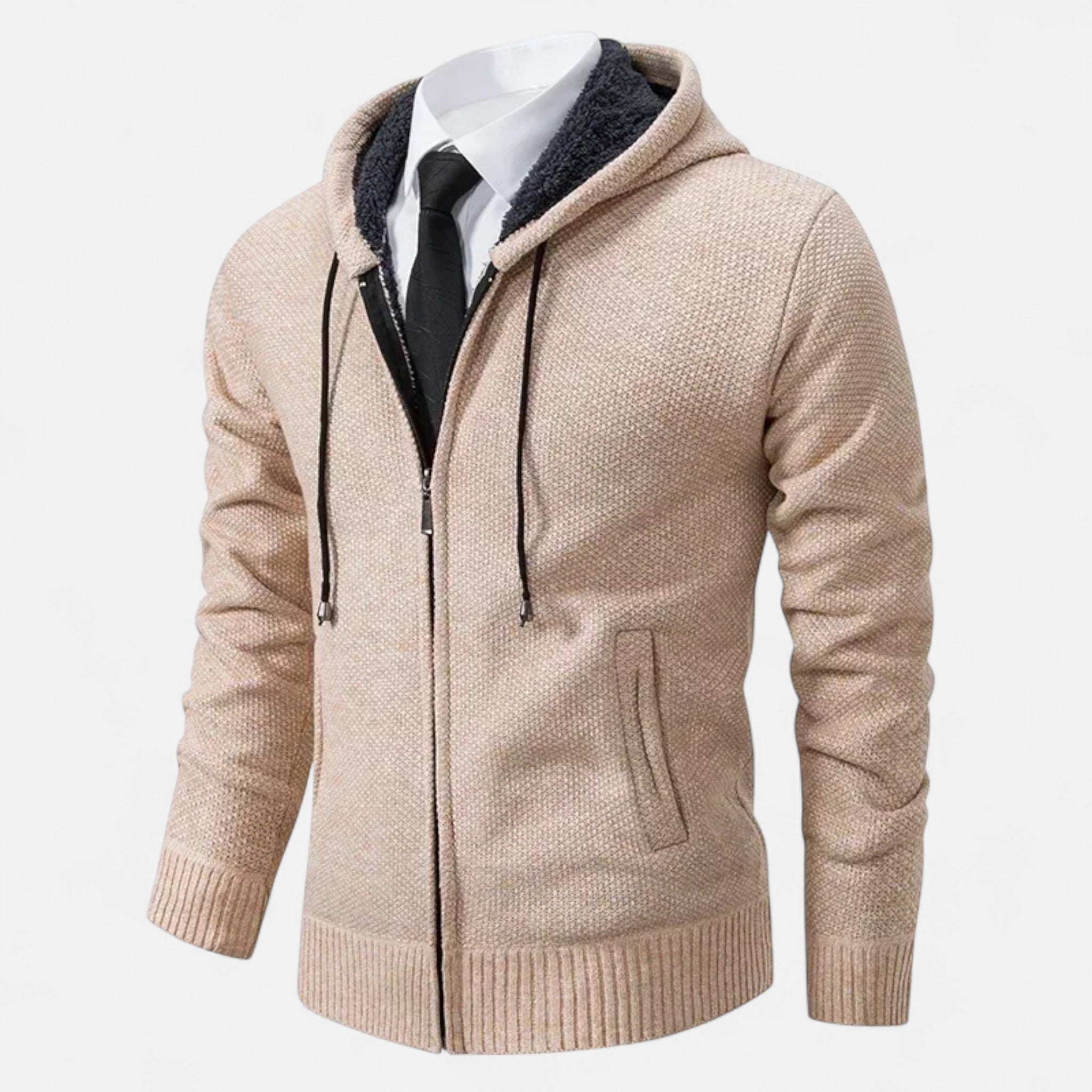 Veloire | Gilet Zippé Homme – Élégance Raffinée à Col Montant
