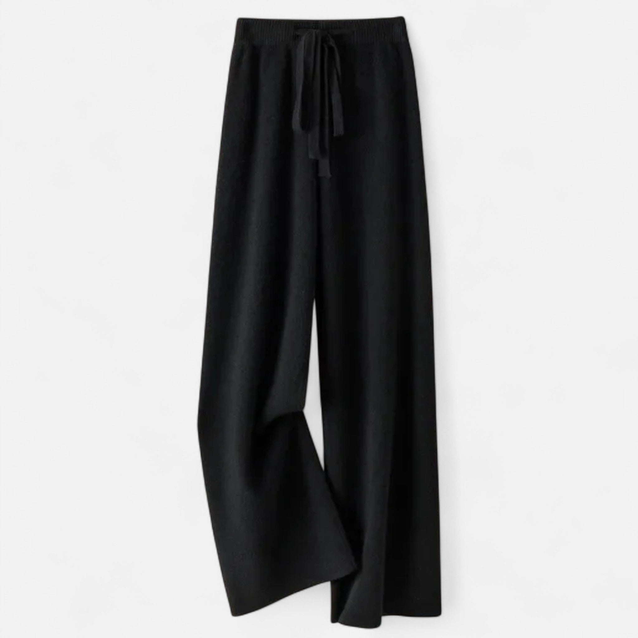 Veloire | Pantalon Tricoté Femme – Élégance Taille Haute à Jambes Droites