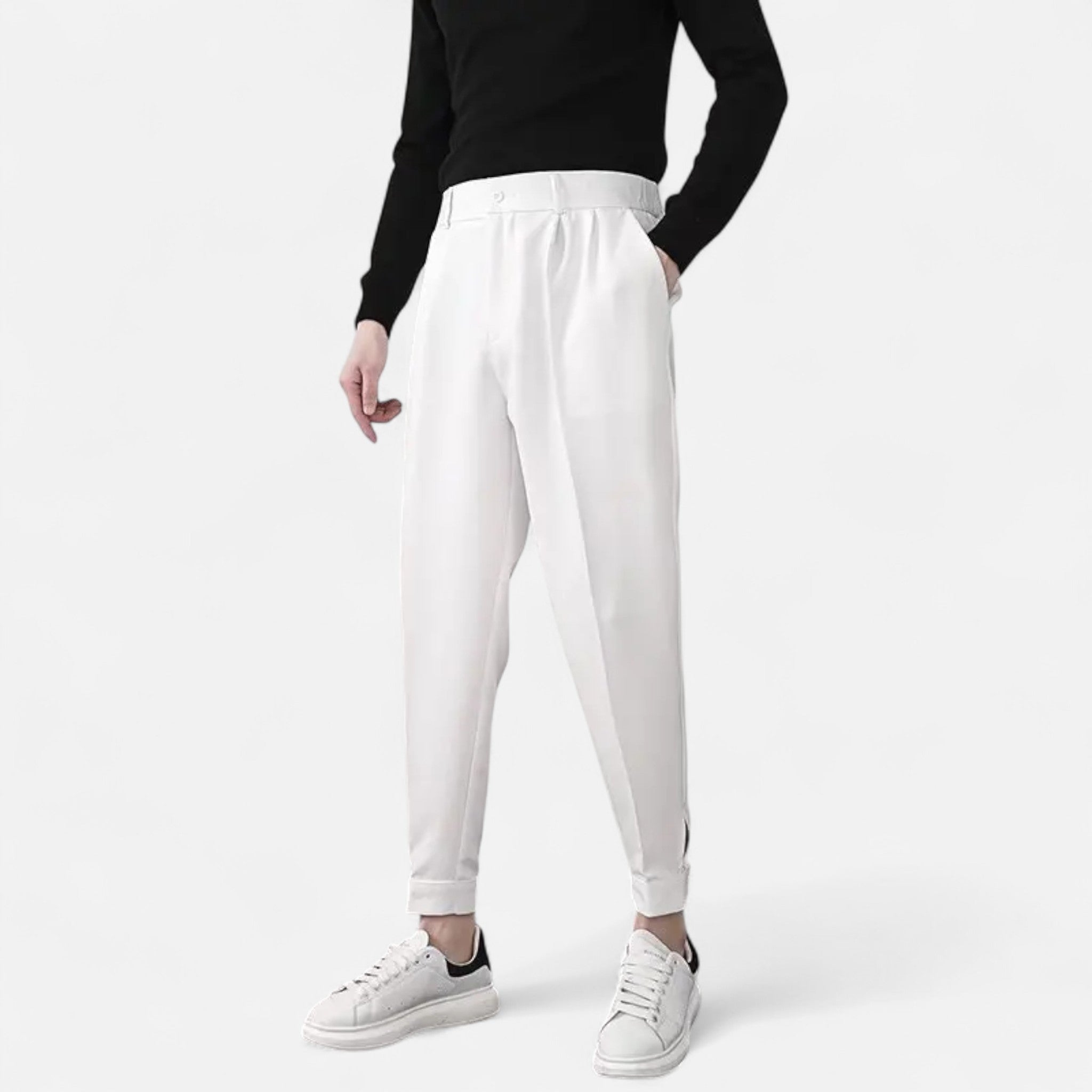 Veloire | Pantalon Homme à Pinces – Élégance Fuselée Héritage