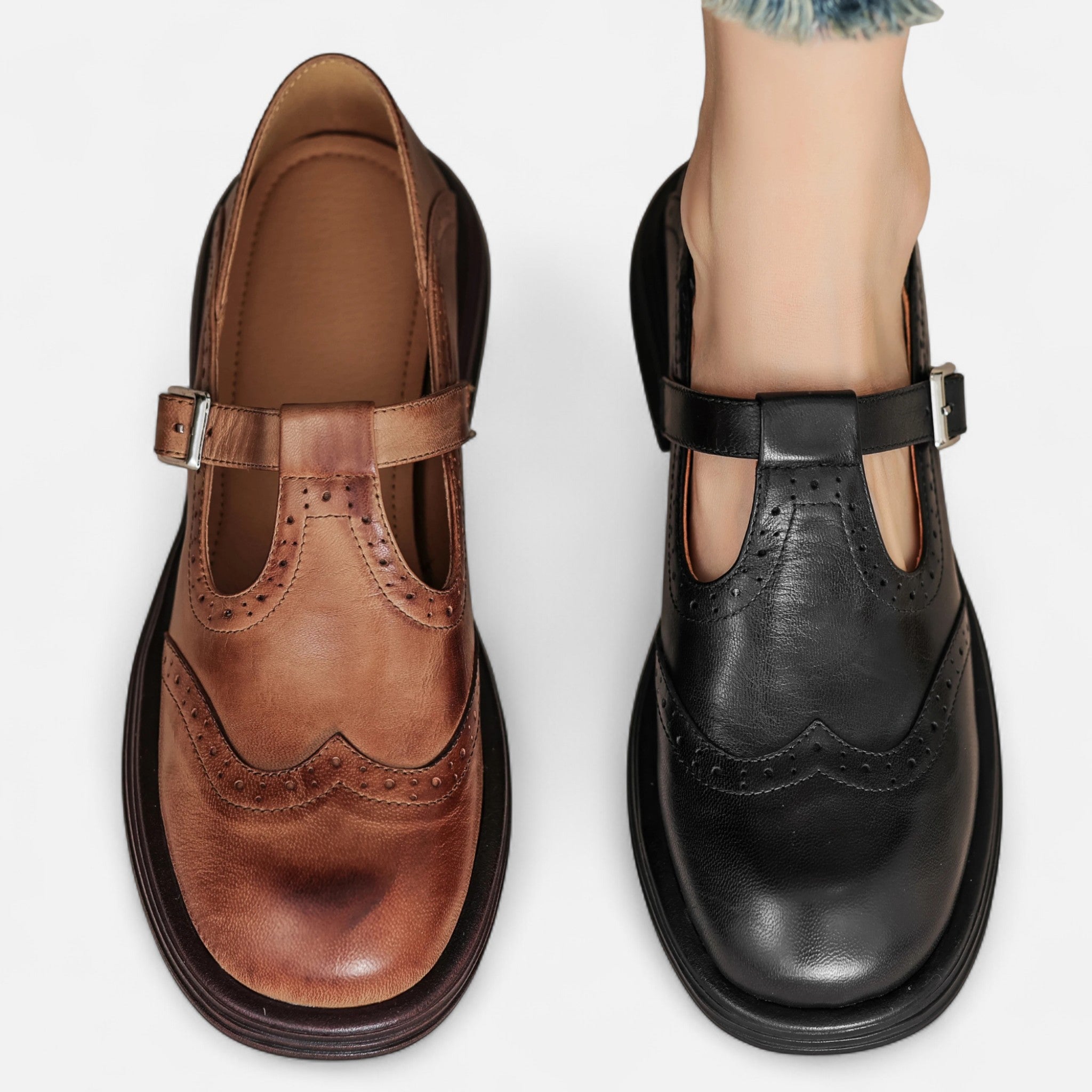 Veloire | Escarpins Mary Jane Femme – Élégance Raffinée en Cuir