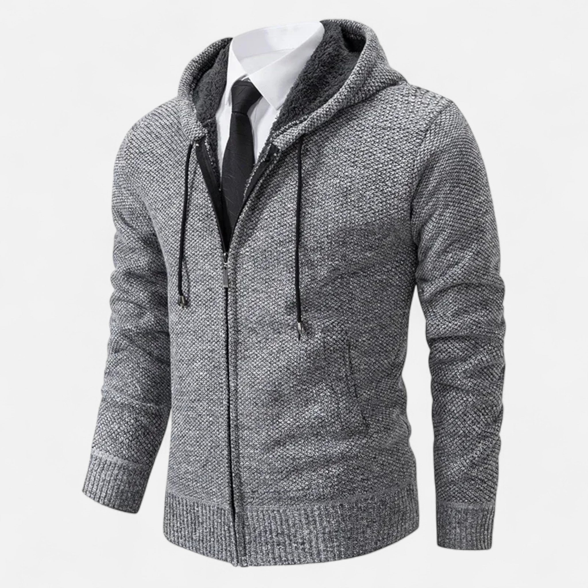Veloire | Gilet Zippé Homme – Élégance Raffinée à Col Montant